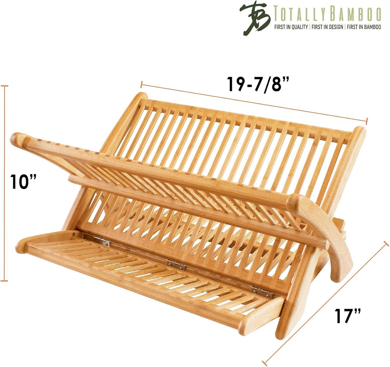 Totally Bamboo Eco Collapsible Bamboo Dish Drying Rack