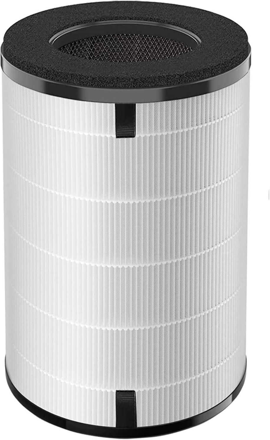 Compact White and Black HEPA Air Purifier Filter