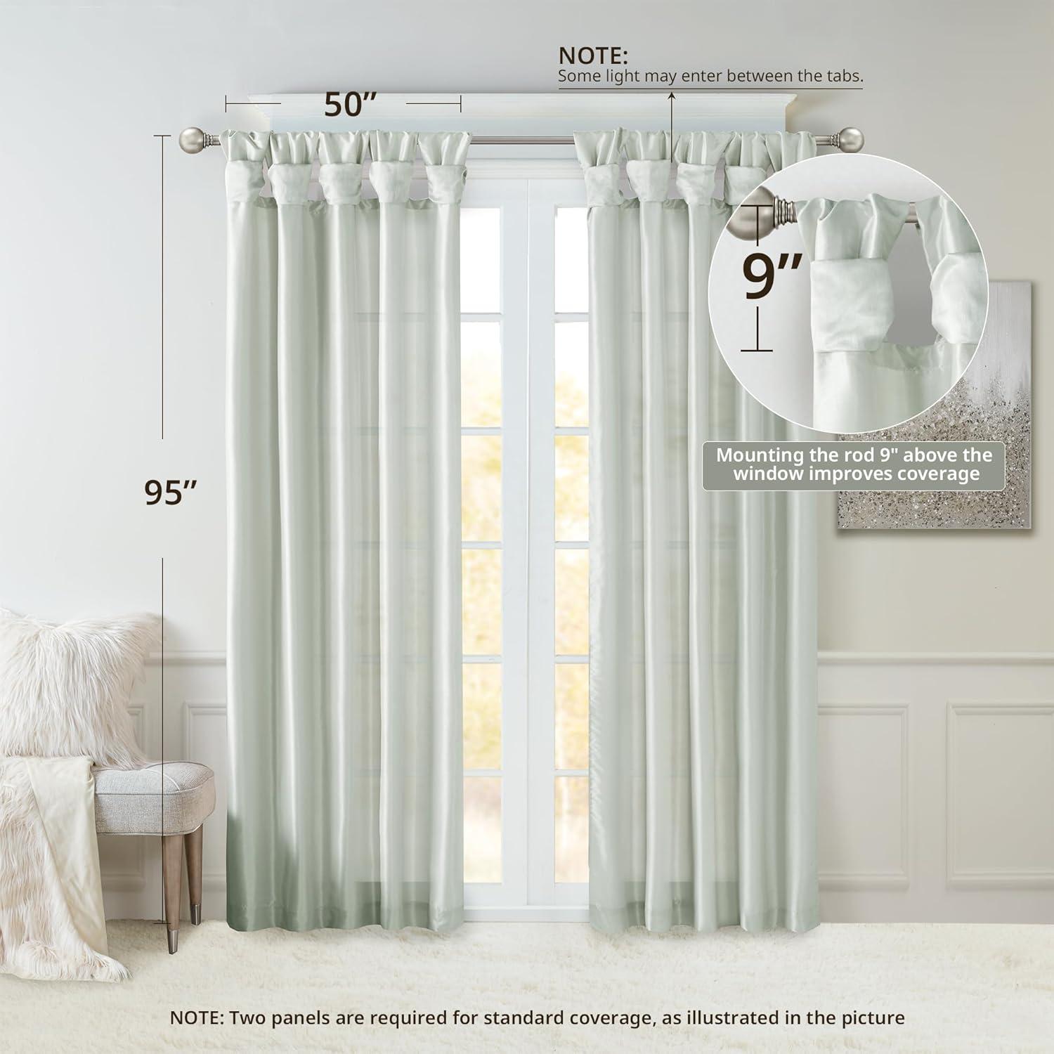 Madison Park Rivau Light-Filtering Single Curtain Panel