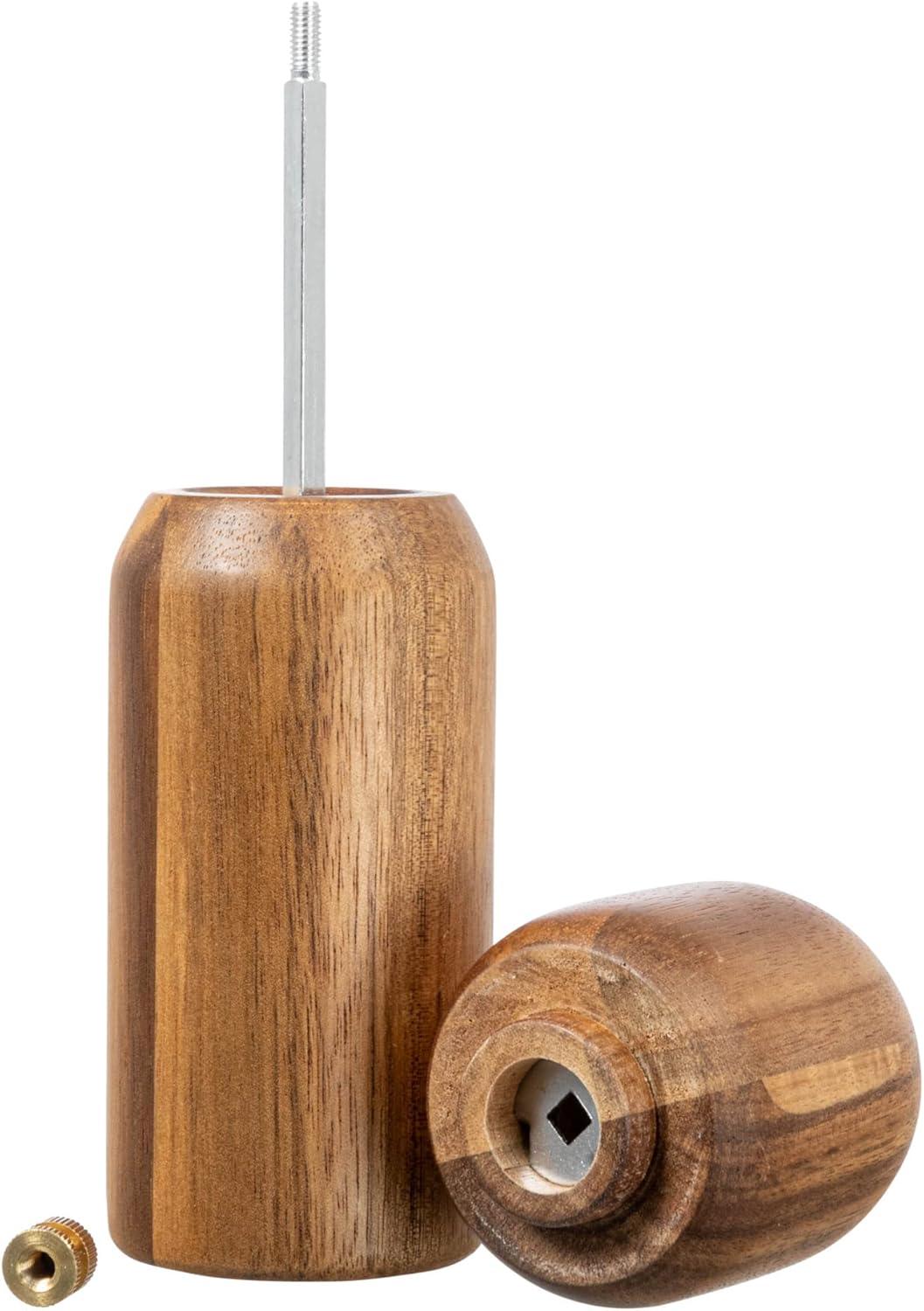 Bloomingville Modern Wood Salt and Pepper Mill, Walnut Finish