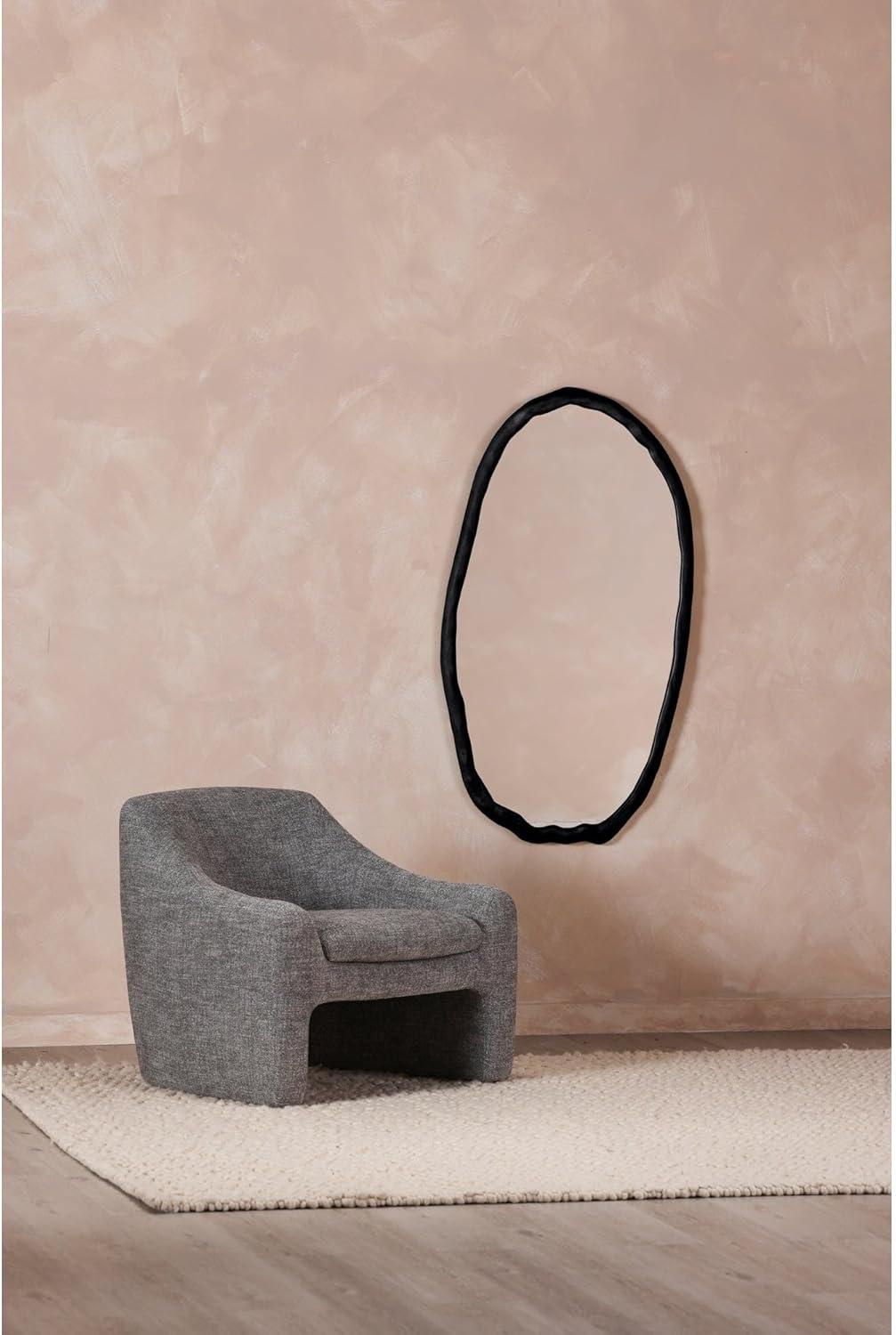 Rogelio Oval Mirror - Black