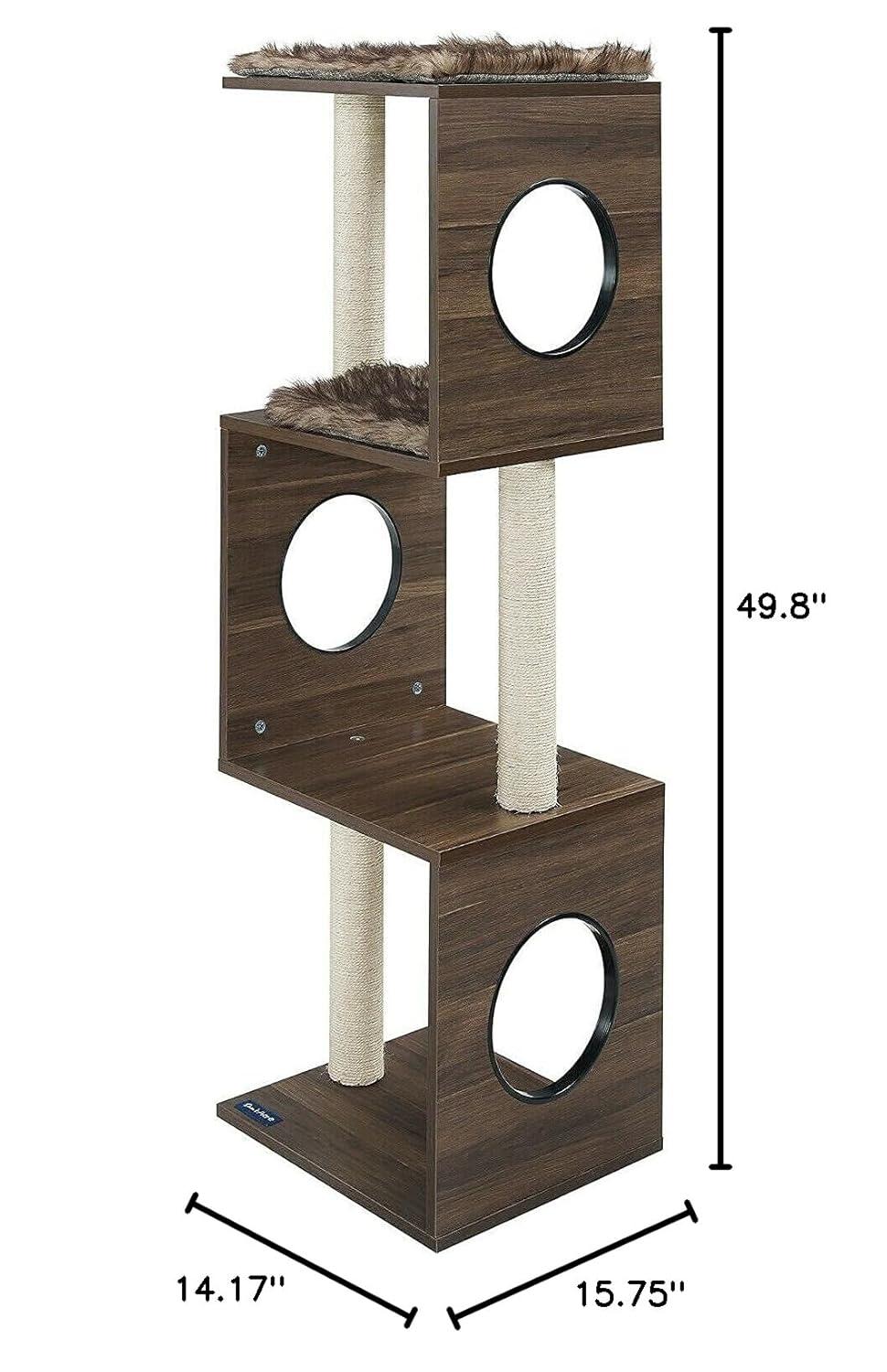 Sam's Pets Sheree Cat Tree 50" modern and easy clean