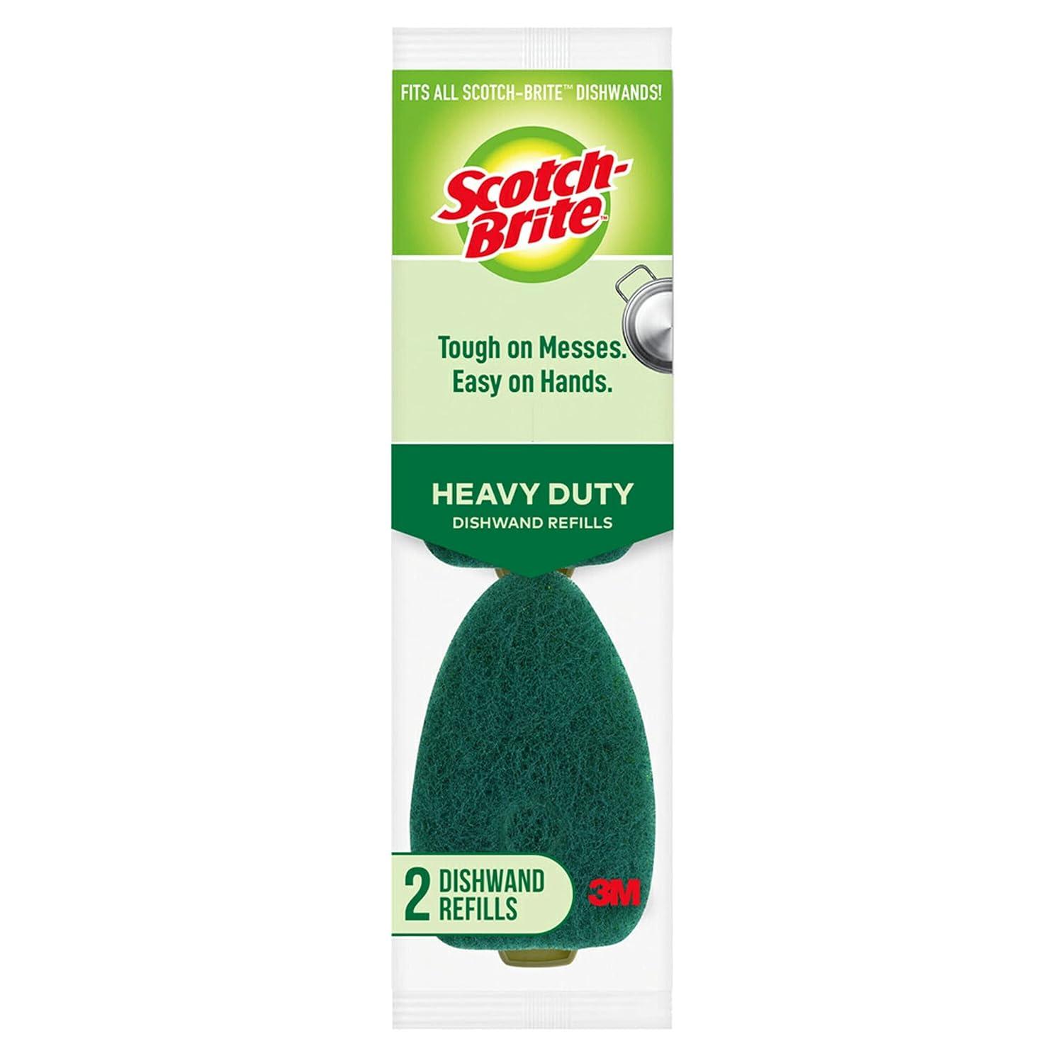 (2 pack) Scotch-Brite Heavy Duty Dishwand Refill Heads, 2 Refills Total