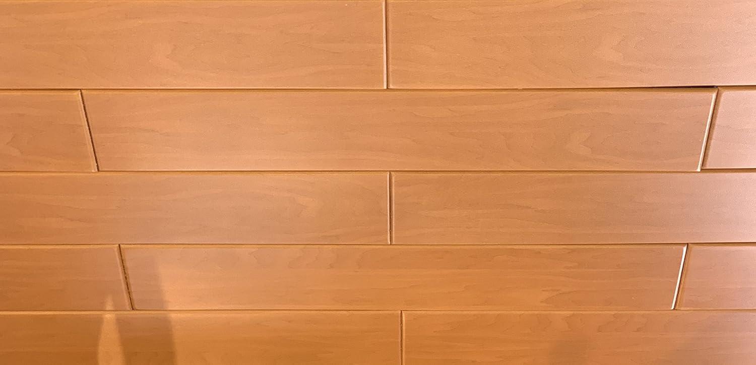 A La Maison Ceilings Foam Wood Glue-Up Ceiling Planks 39 in. x 6 in. (Set of 48)
