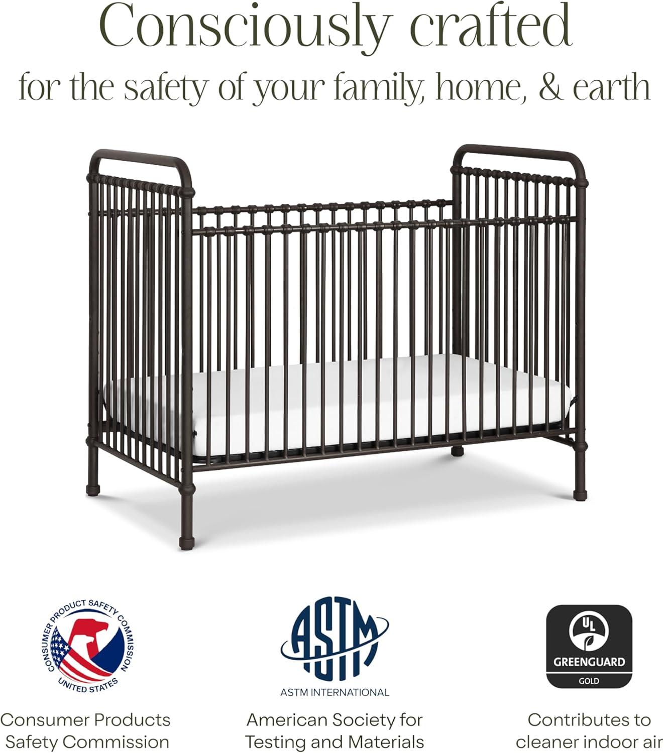 Abigail Greenguard Gold Certified 3 -in-1 Convertible Crib