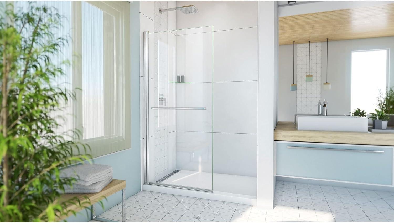 Aqua-Q Swing 72" H Frameless Shower Door