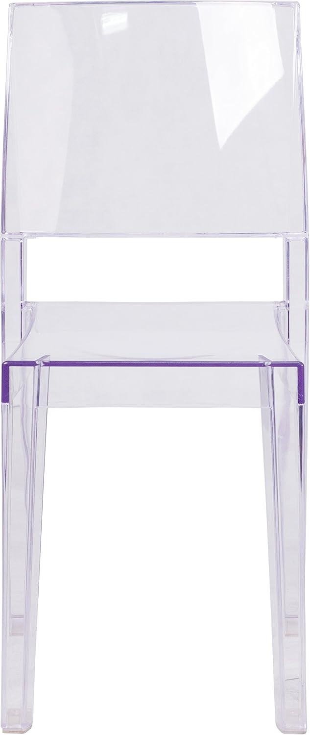 Flash Furniture Phantom Series Transparent Stacking Side Chair