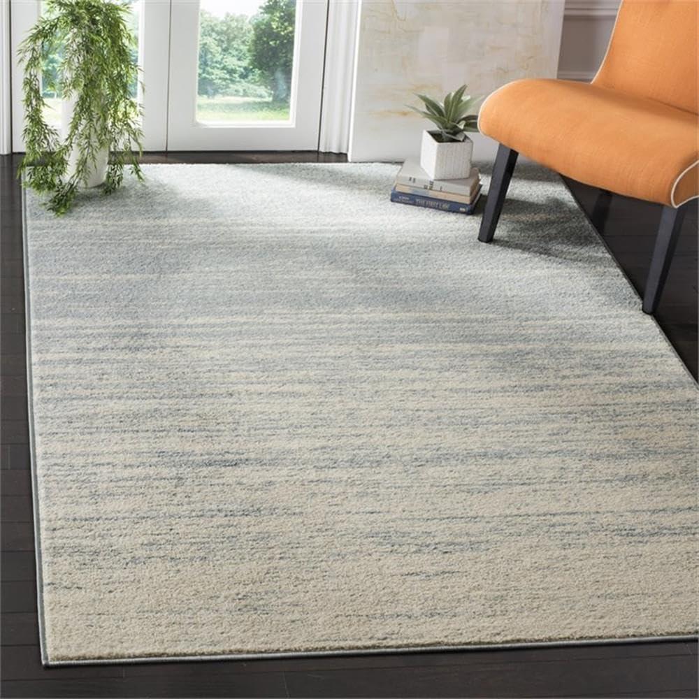 SAFAVIEH Adirondack Esmond Striped Area Rug, Slate/Cream, 10' x 14'