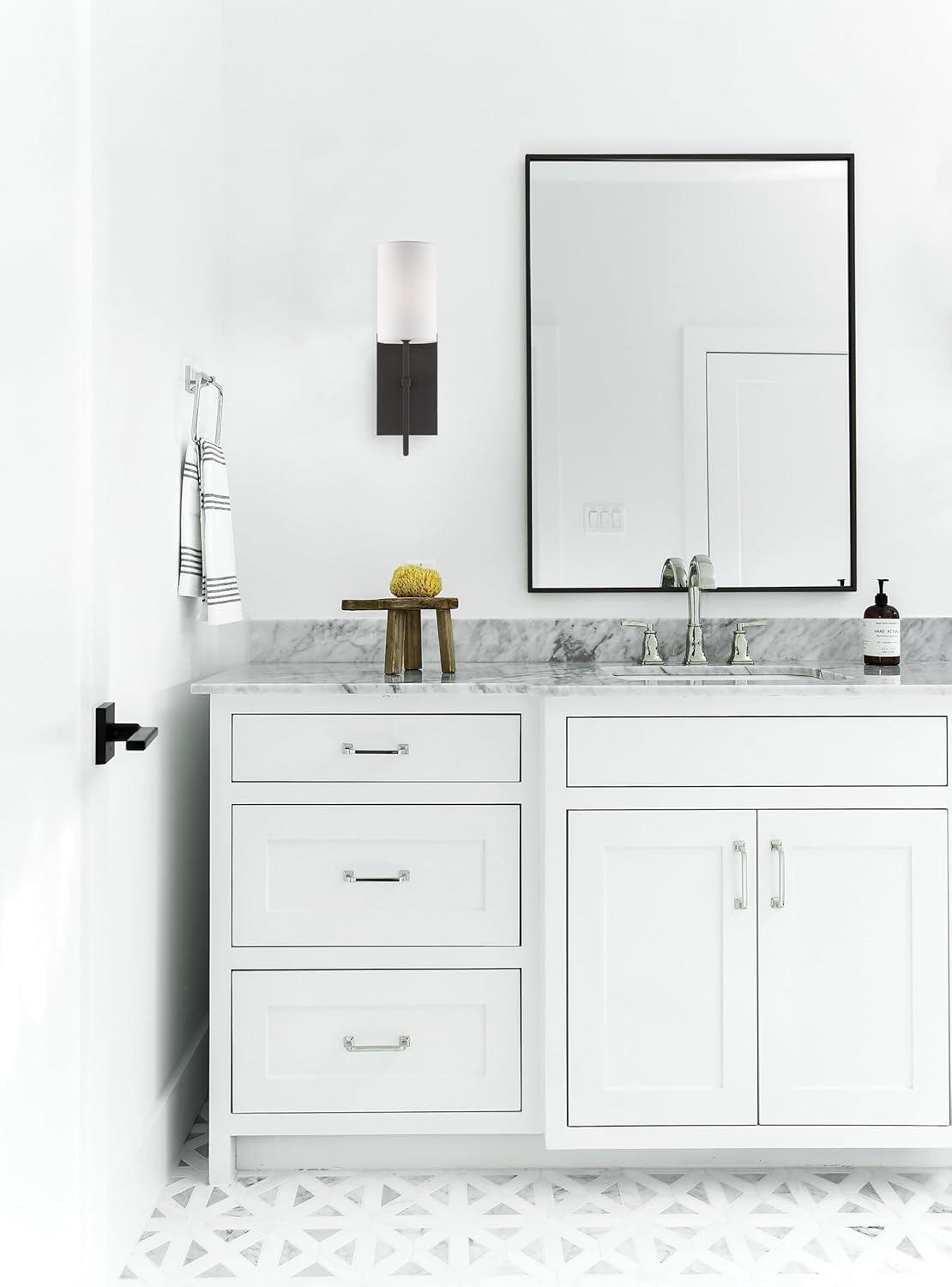 VER-241-BF-Crystorama Lighting-Veronica - One Light Wall Sconce-Black Forged Finish