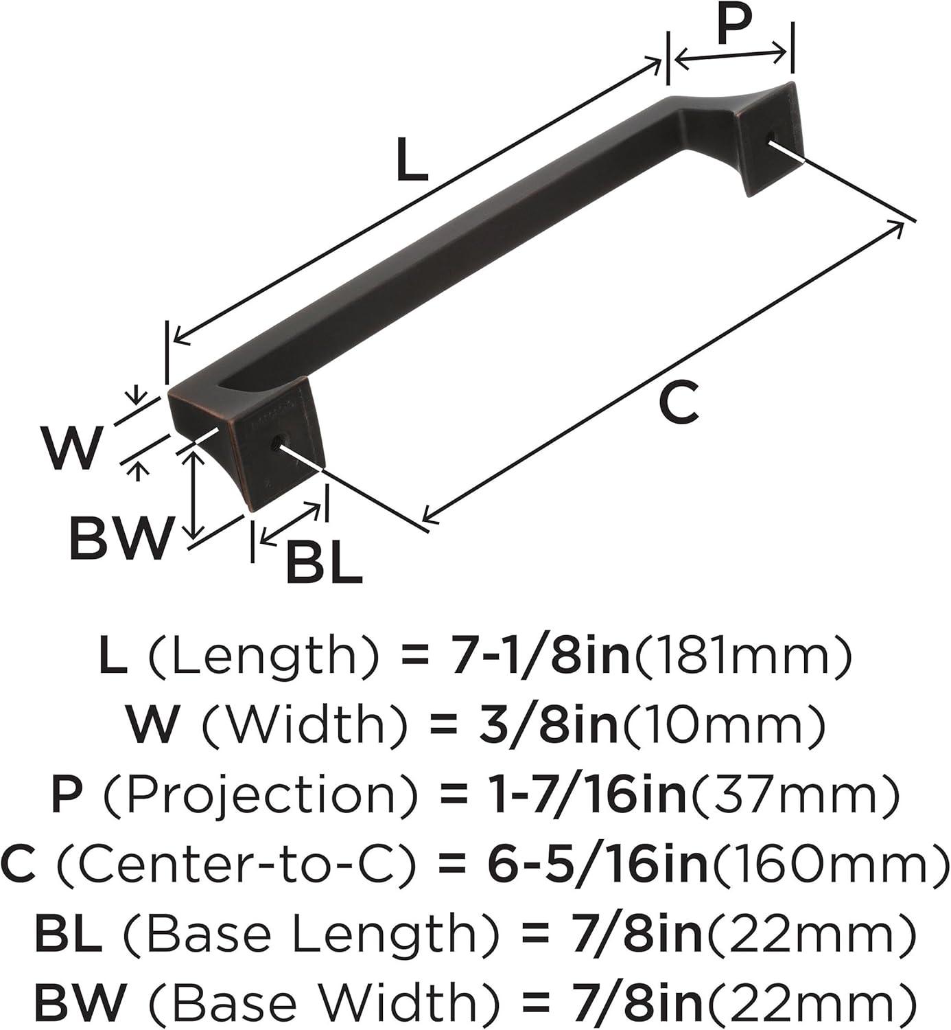 Mulholland 6 5/16" Center to Center Bar Pull