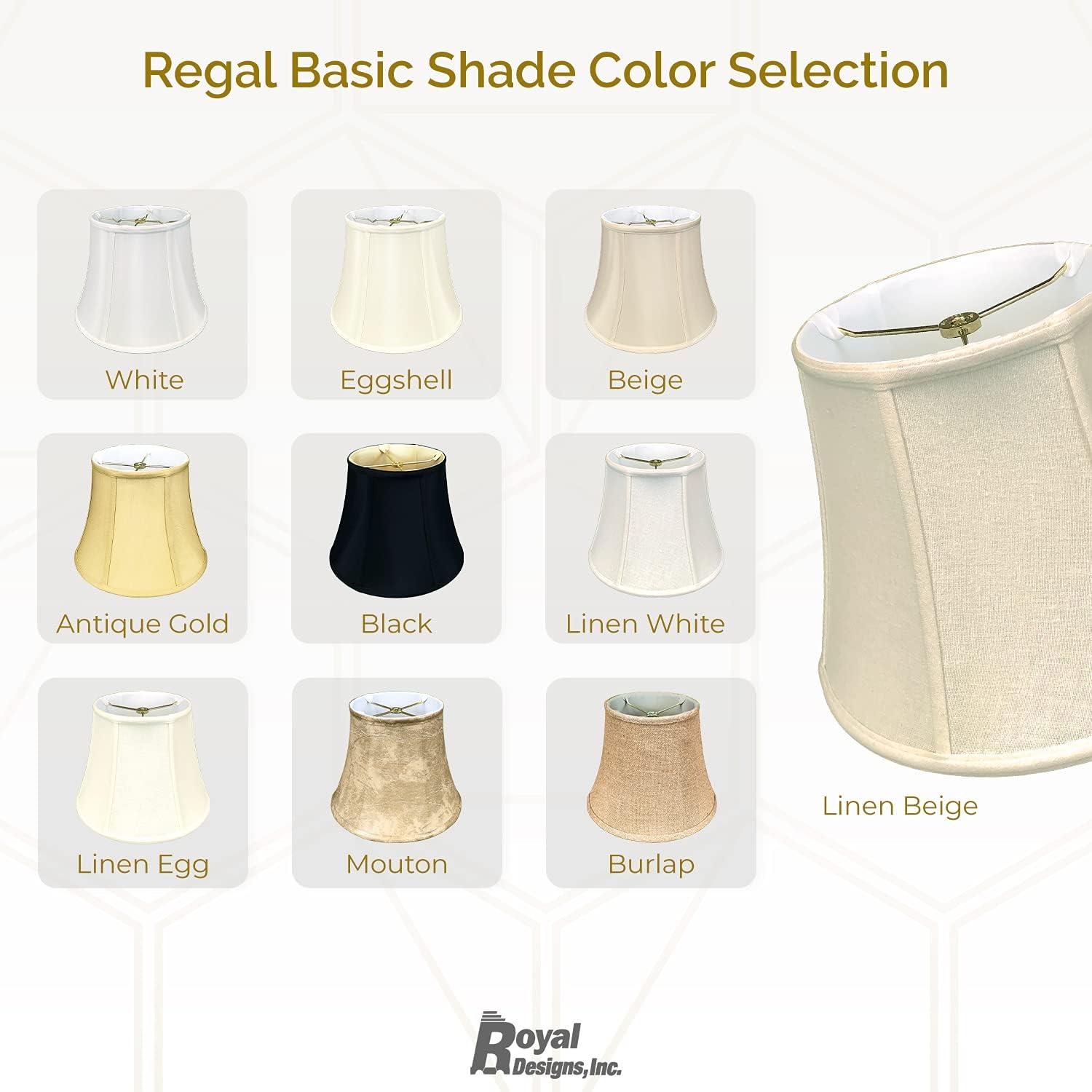 Royal Designs 20" Modified Bell Lamp Shade Black