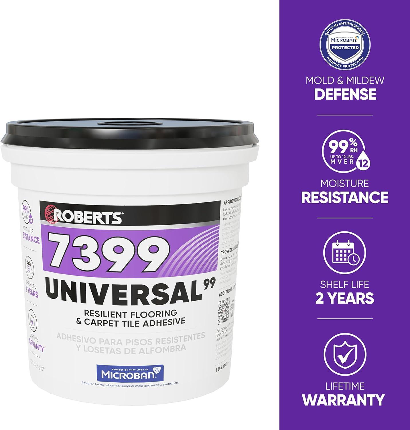 Universal 1 Gallon Resilient Flooring and Carpet Adhesive