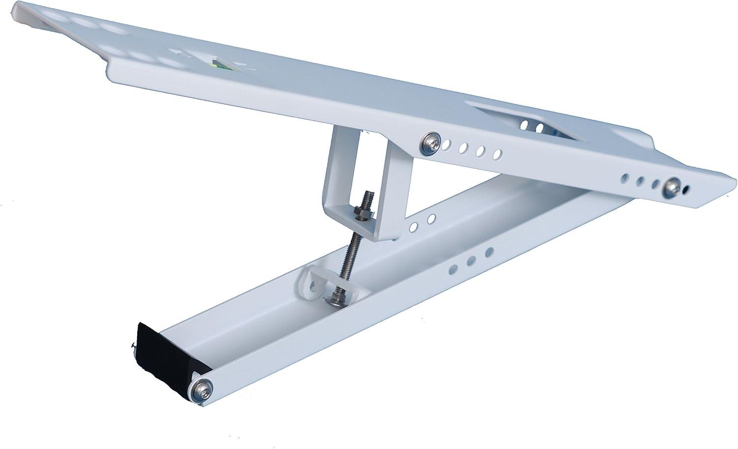 Heavy Duty Adjustable White Steel Air Conditioner Mounting Bracket