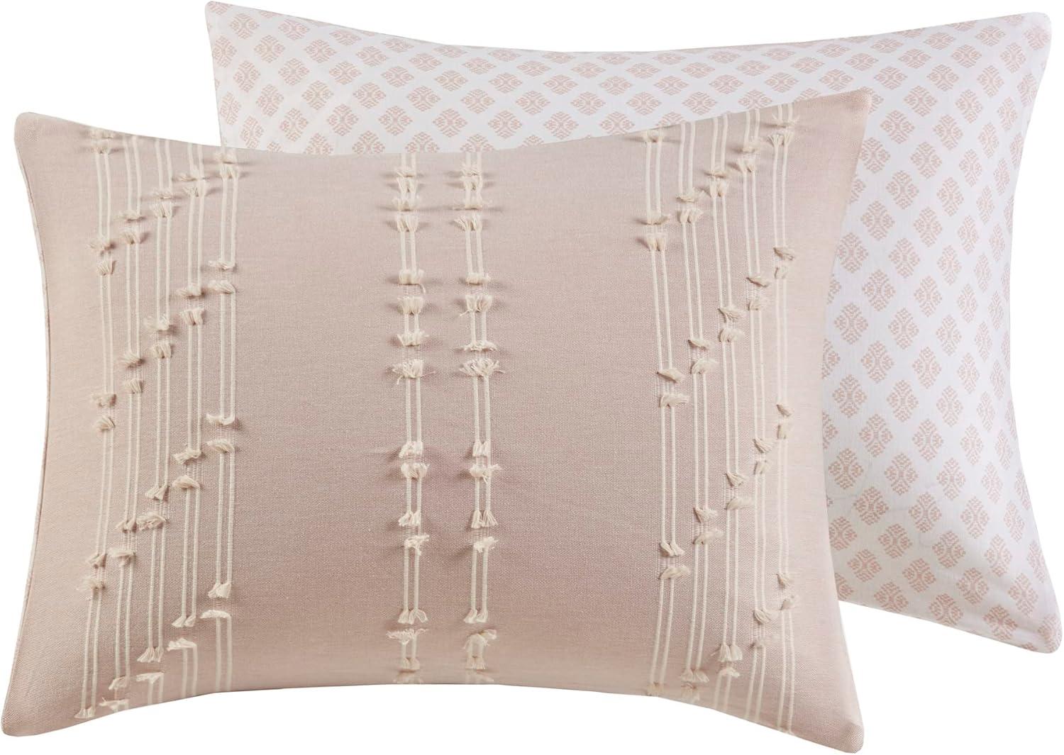 INK+IVY 3 Piece Cotton Jacquard Bedding Set