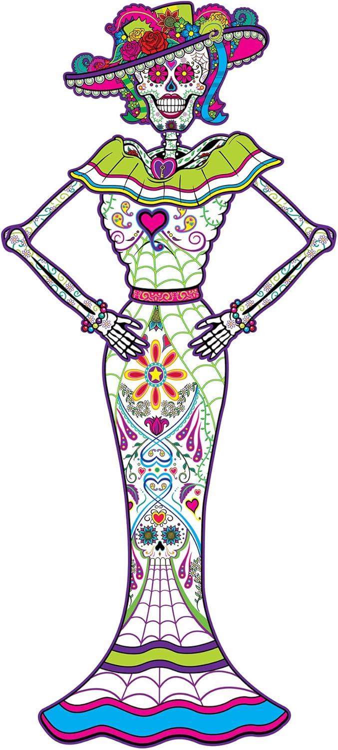 The Beistle Company Paper Day Of The Dead Photo Props