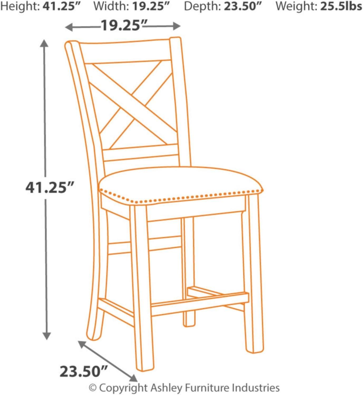 Cisneros Upholstered Counter Stool with Solid Wood Frame