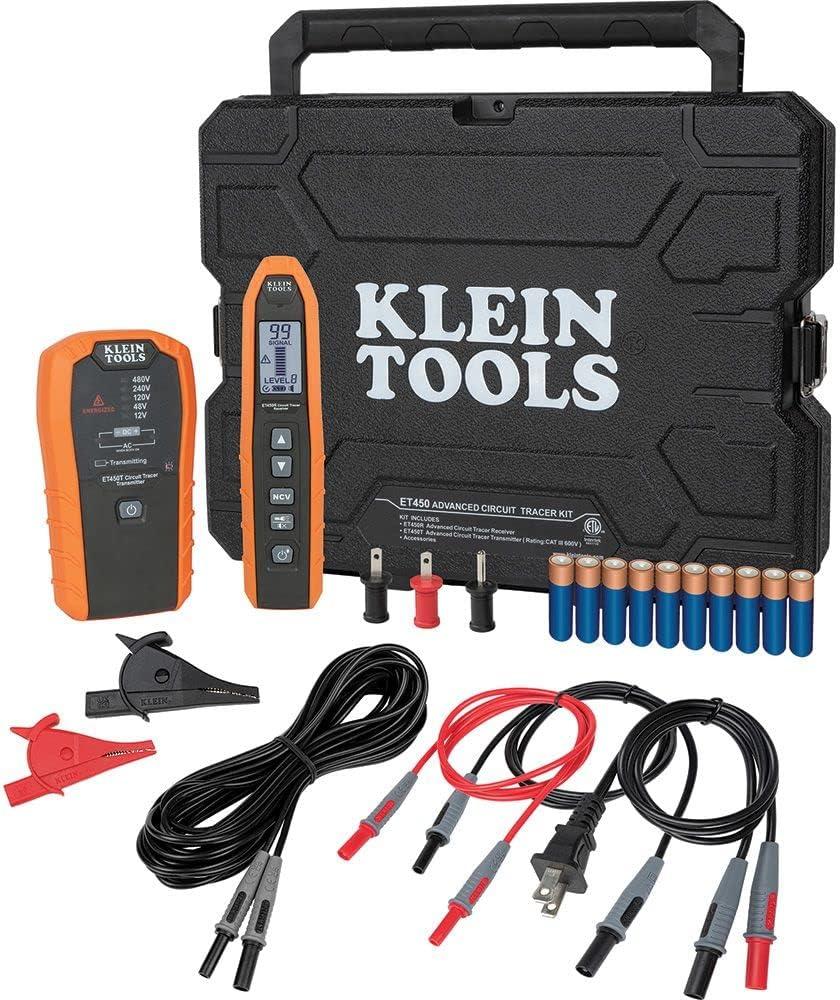 Klein Tools ET450 20-Piece Cordless Advanced Circuit Tracer Kit with (10) AA Batteries