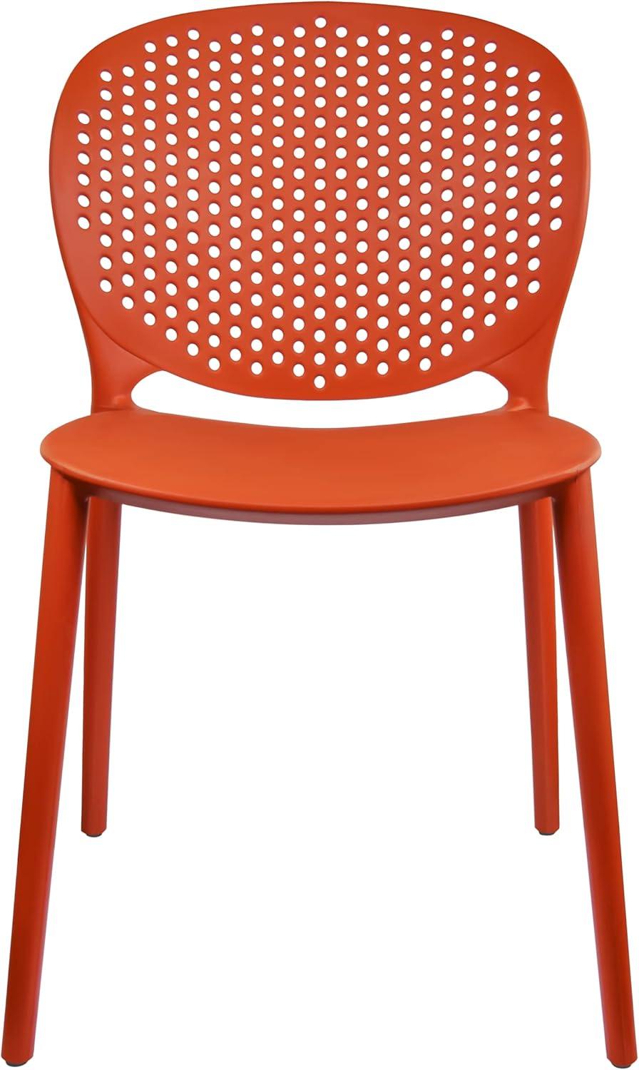 2xHome Outdoor Stacking Dining Side Chair (Set of 2)