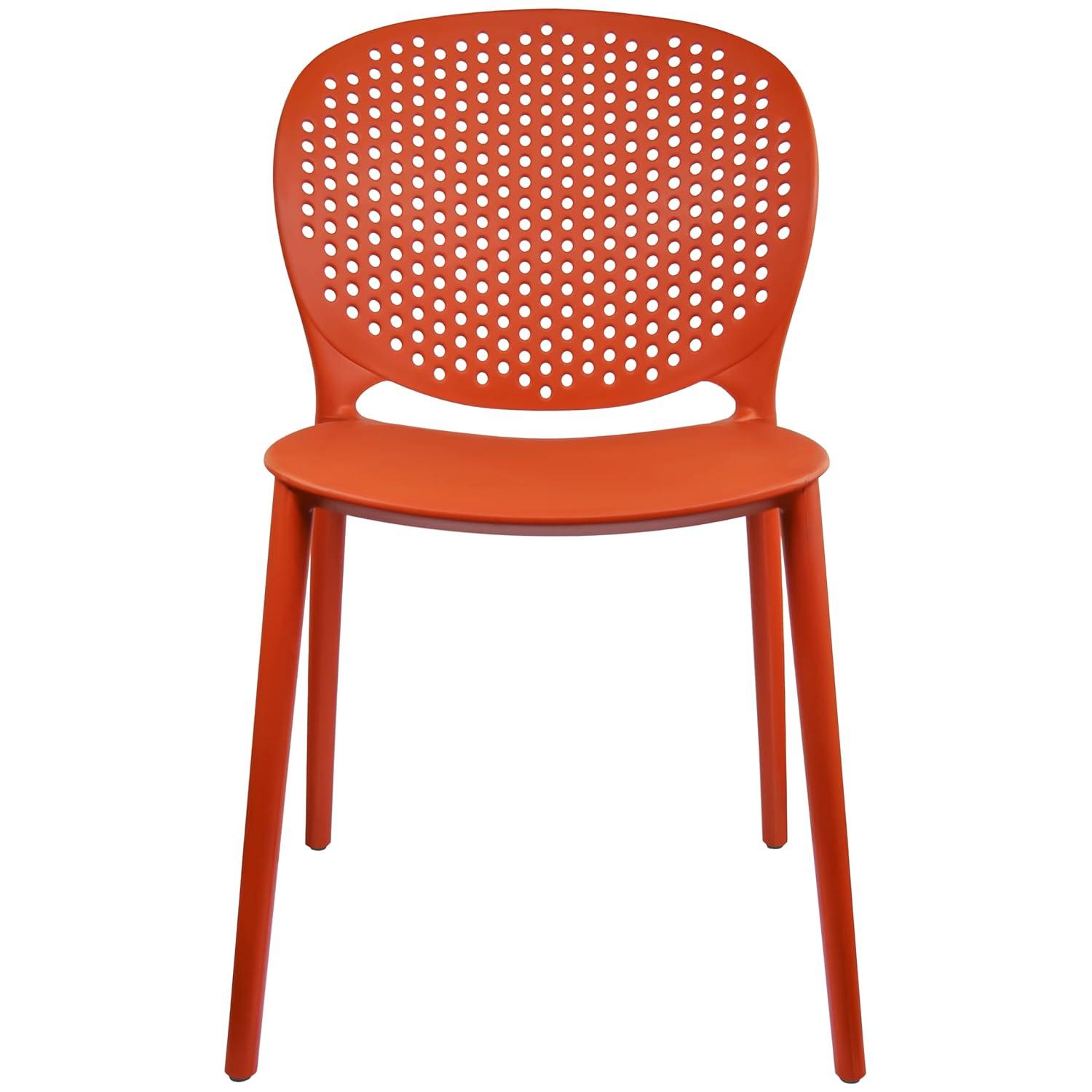2xHome Outdoor Stacking Dining Side Chair (Set of 2)