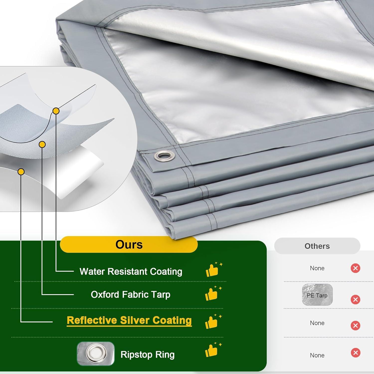 Tolead Large Metal Chicken Coop and Run with Tri-Supporting Wire Mesh, Silver Fits 20 Chickens, Ducks, Rabbits