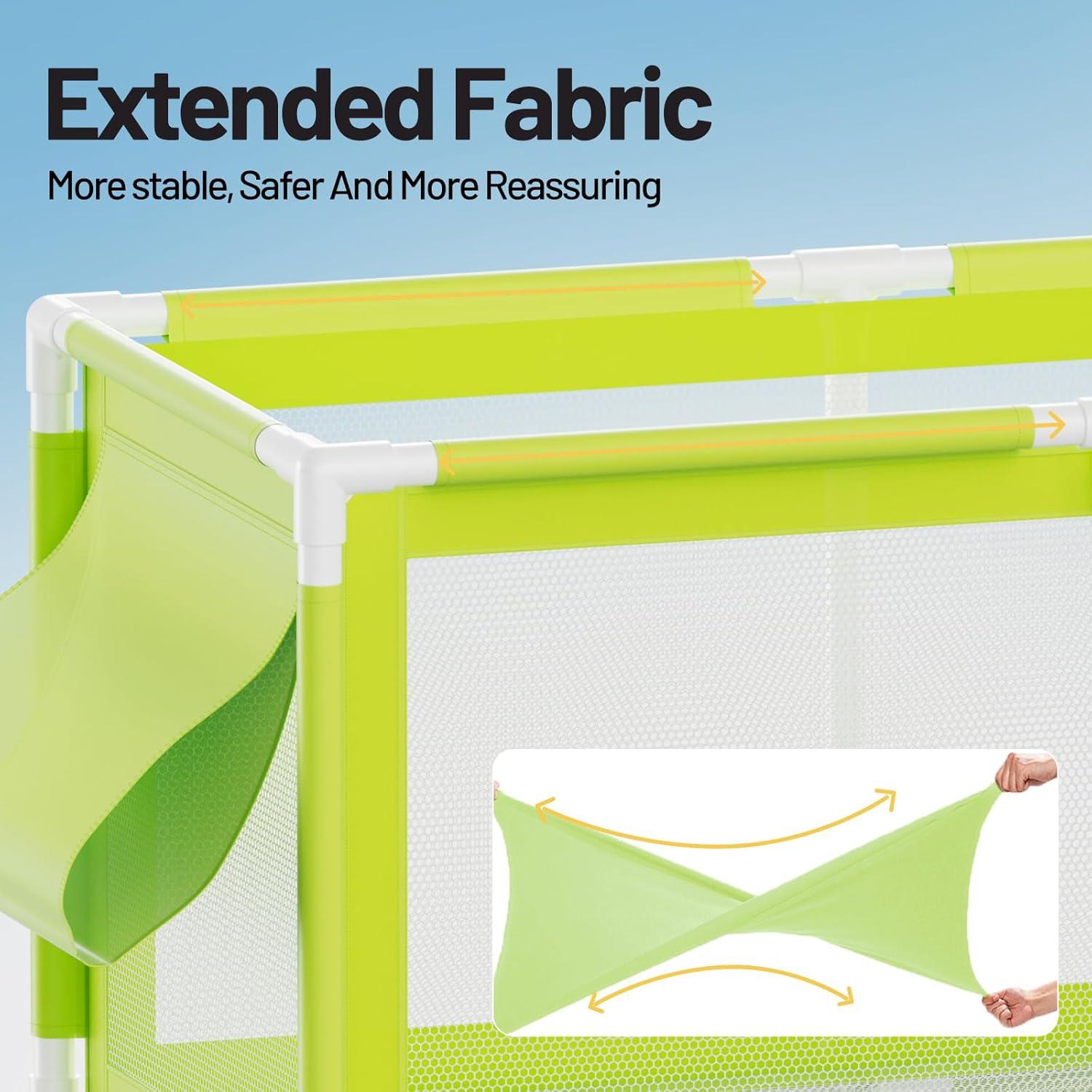 Rebrilliant 007D93BB8F684D4CA4067711D7E12131 Extra Large Pool Storage Bin, 235 Gallons, Waterproof & Heat-Resistant Pvc Mesh, Easy Assembly, 69" L X 32" W X 35" H, Vitality Mint