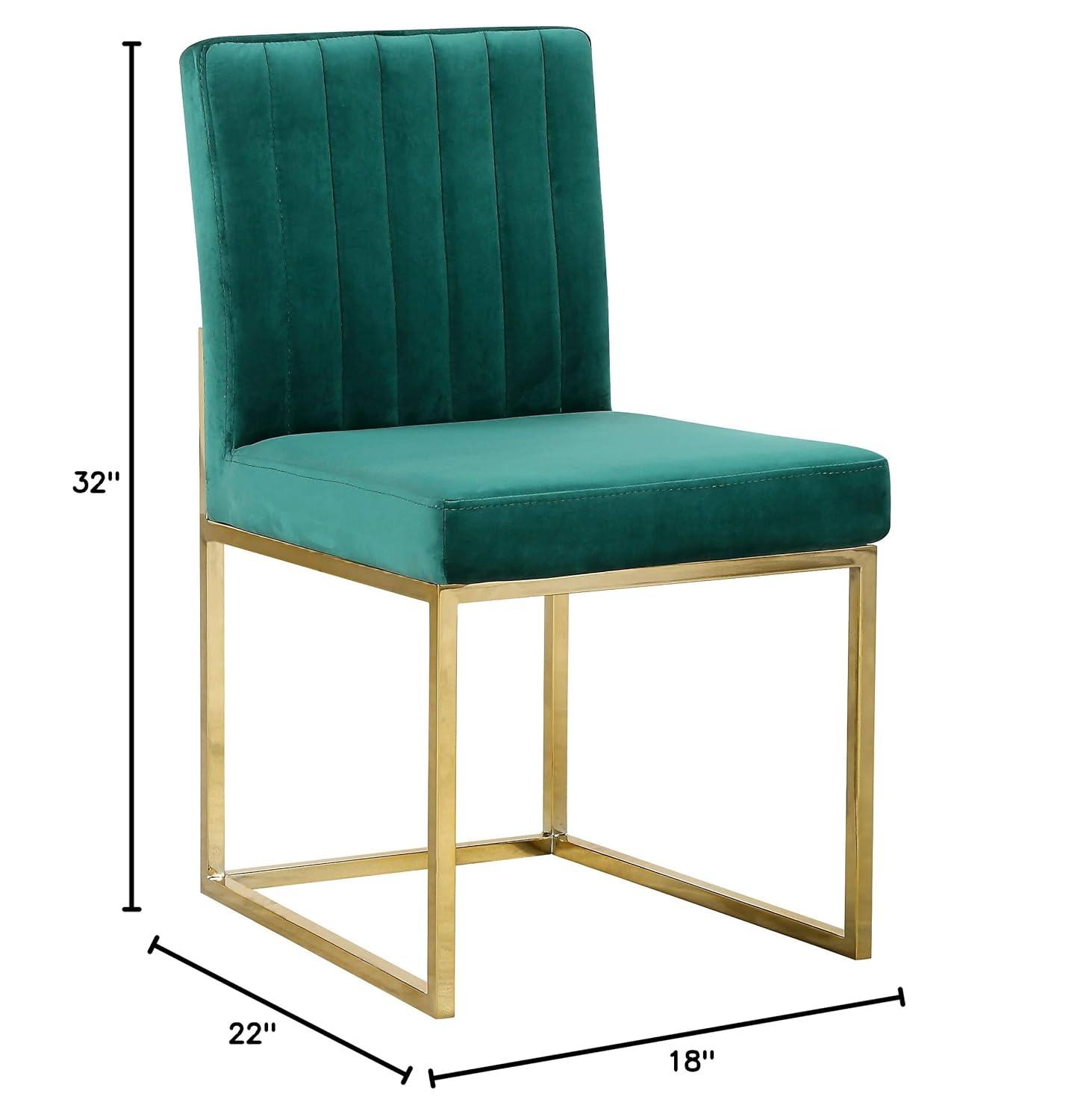 Amberdawn 18.5'' H Velvet Upholstered Side Chair