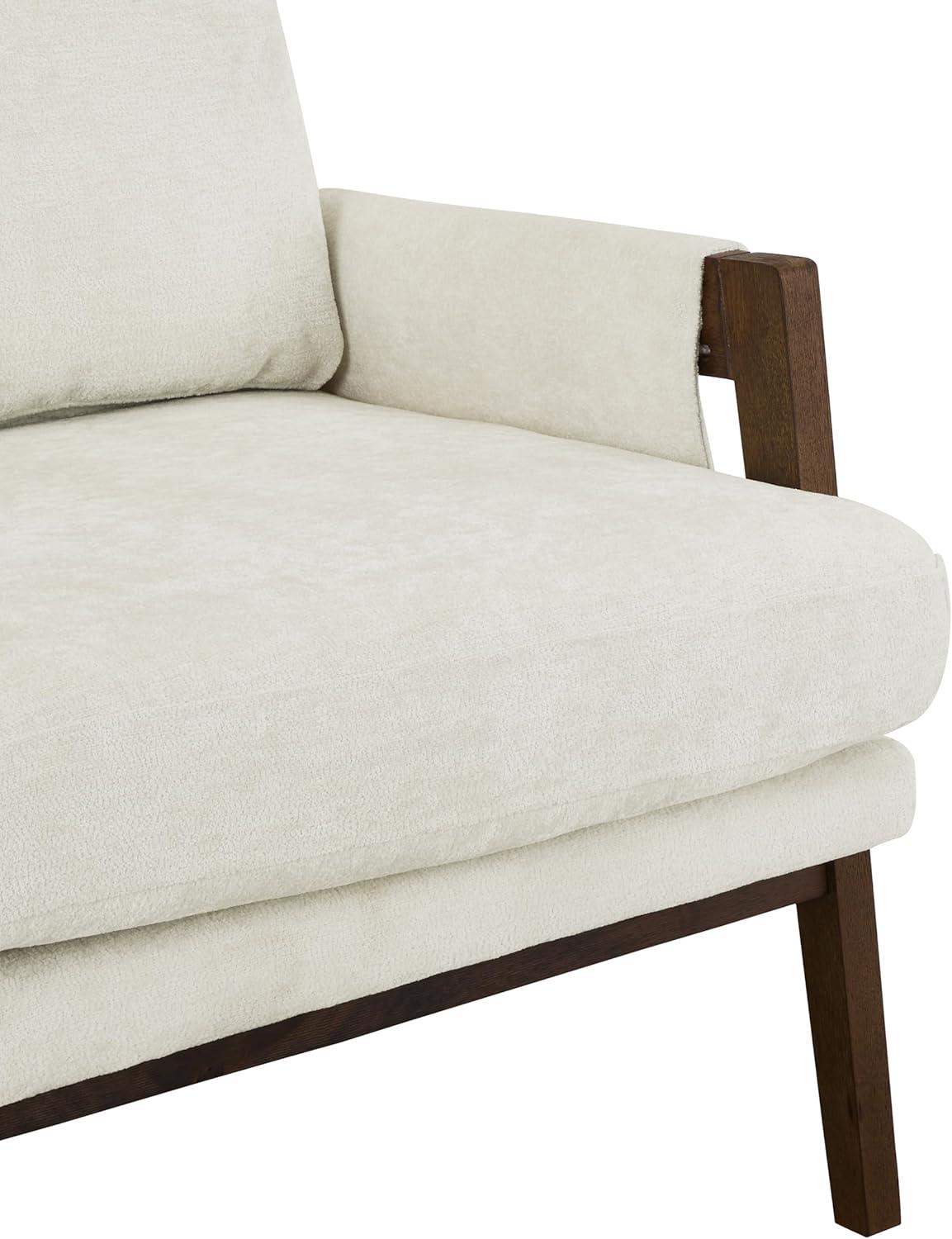 Roundhill Furniture Kelly Mid-Century Modern Velvet Accent Armchair