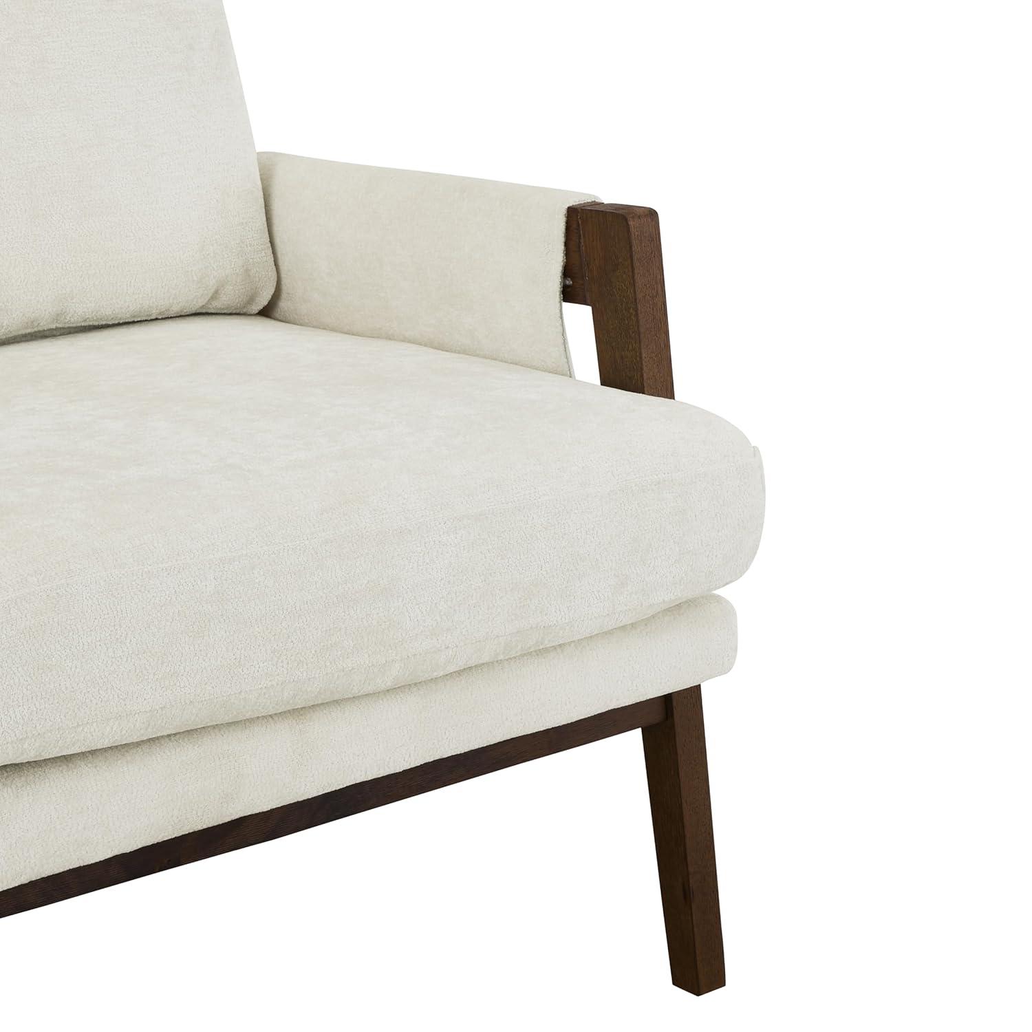 Roundhill Furniture Kelly Mid-Century Modern Velvet Accent Armchair