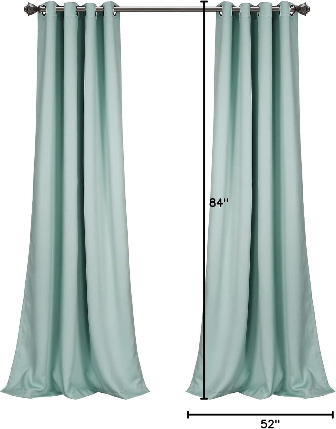 Insulated Polyester Blackout Curtain Pair