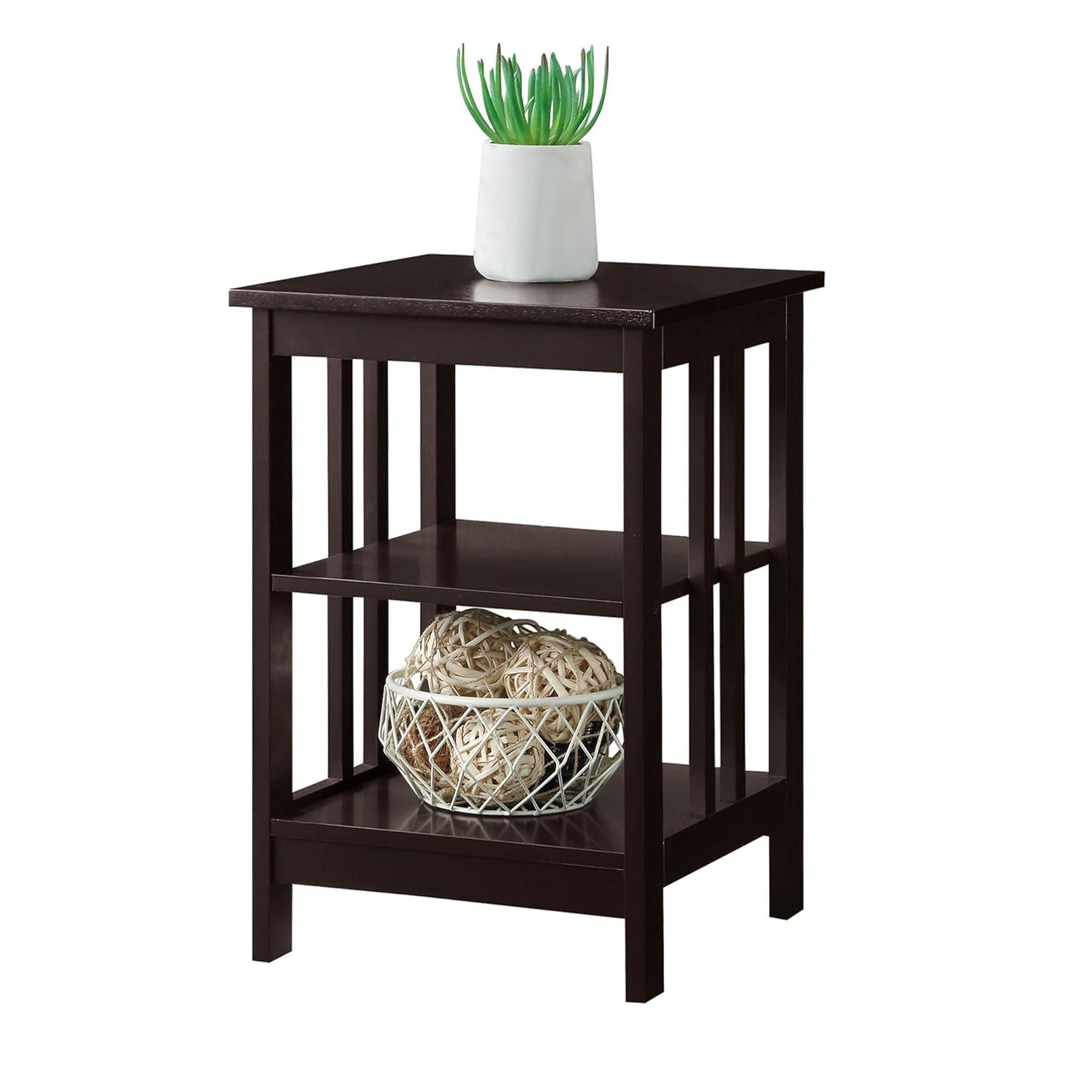 Convenience Concepts Mission End Table, Espresso