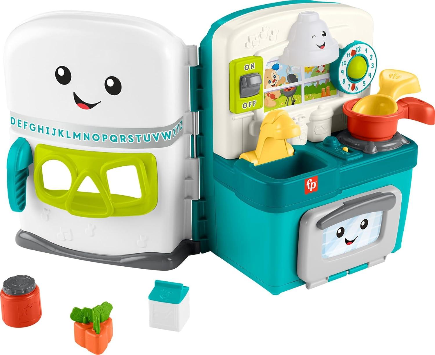 Interactive Learning Kitchen Playset with Music and Lights