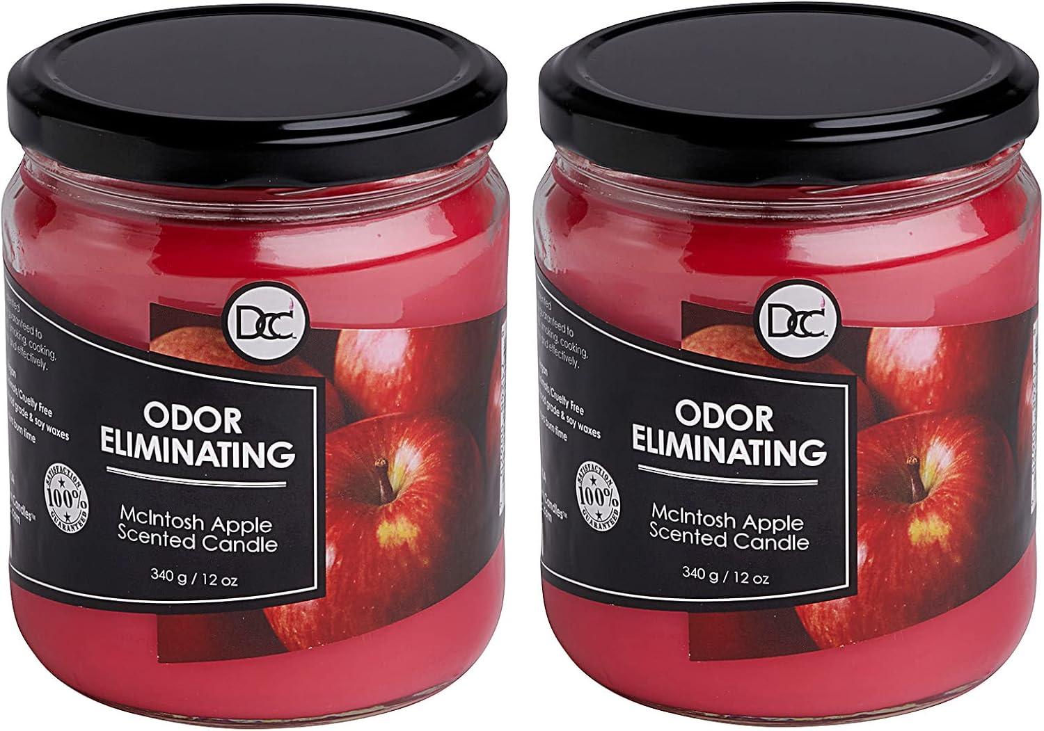 Fresh Linen Odor Eliminating Highly Fragranced Candle - Eliminates 95% of Pet, Smoke, Food, and Other Smells Quickly - Up to 80 Hour Burn time - 12 Ounce Premium Soy Blend