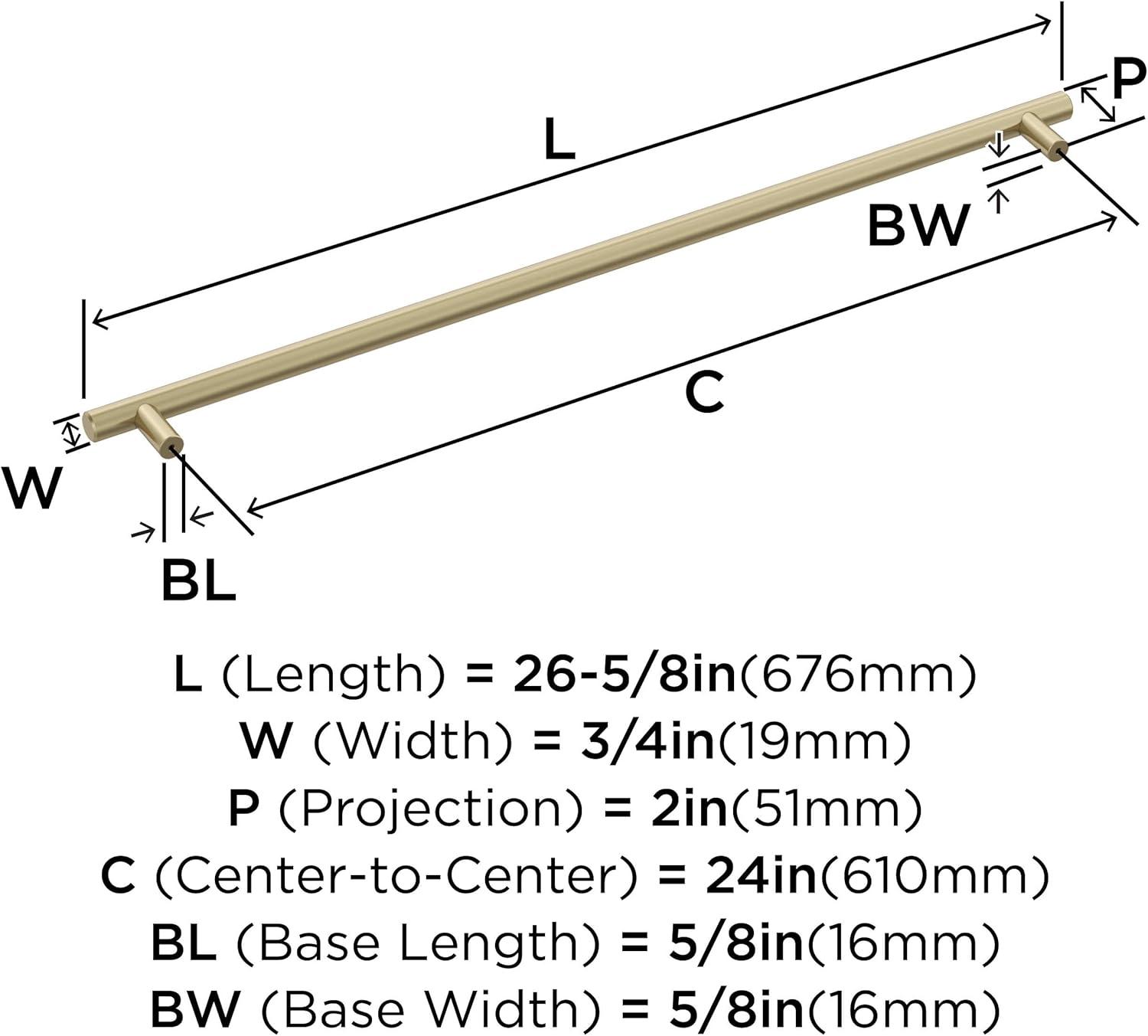 Bar Pulls 24" Center to Center Appliance Pull