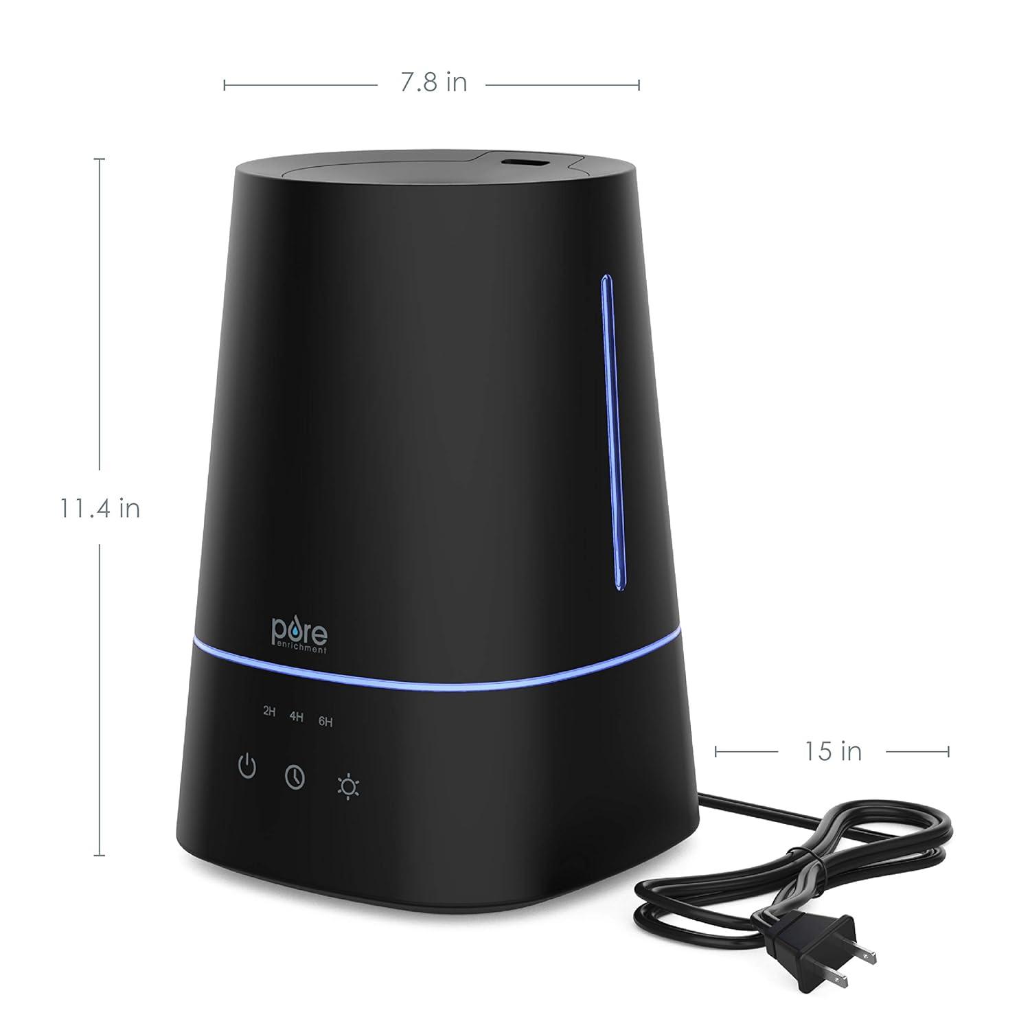 Pure Enrichment Pure Enrichment Hume 3.7 Gallons Cool Mist Ultrasonic Tabletop Humidifier for 300 Cubic Feet