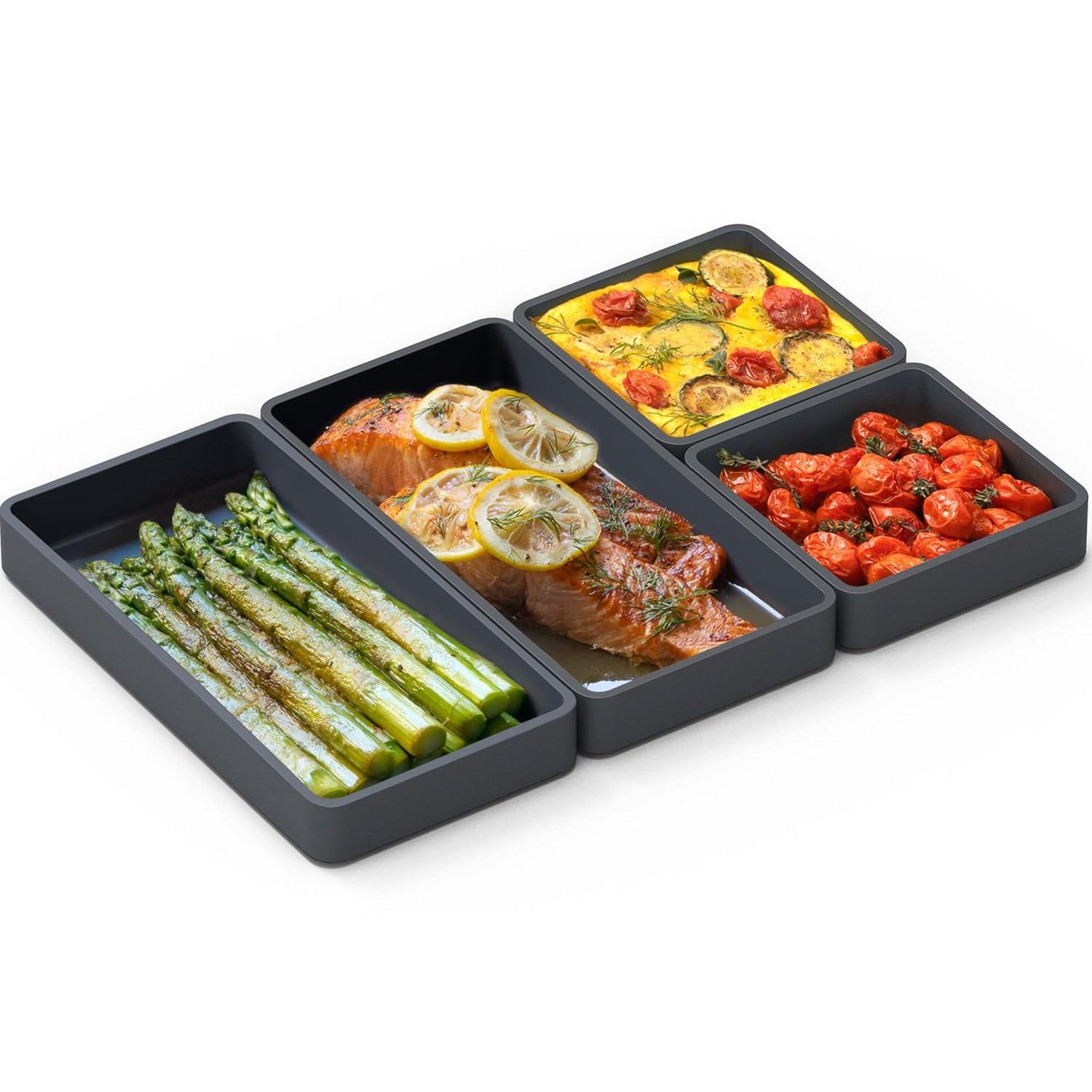 Modular Non-Stick Silicone Sheet Pan Divider Set