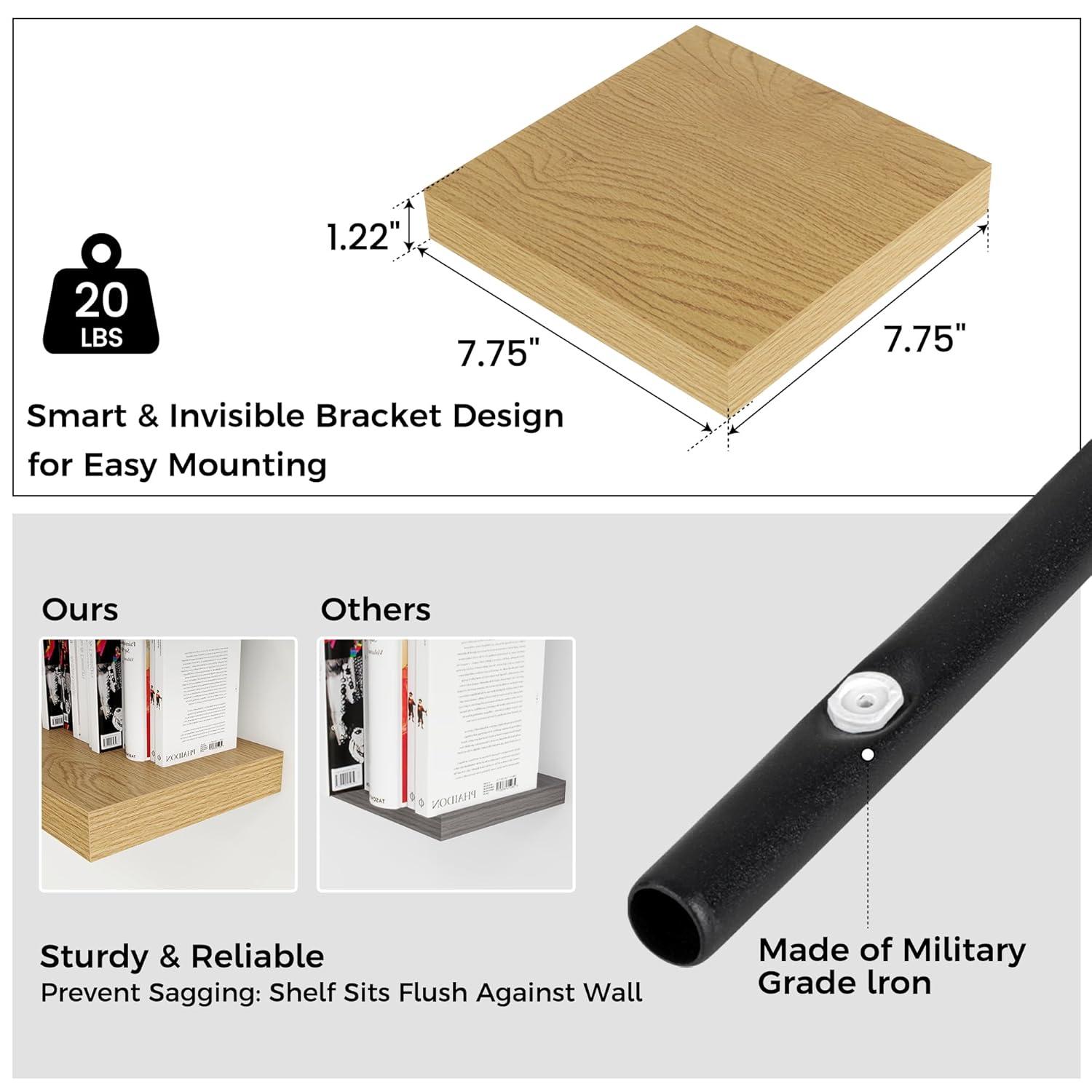 Hokku Designs Soeke 2 Piece Floating Shelf