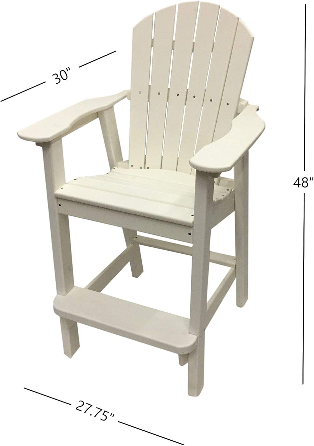 Phat Tommy Outdoor High Top Table and Chairs - Tall Patio Bar Set with 3 Chairs & Round Pub Table - Recycled Poly HDPE Furniture - Waterproof, Fade-Resistant - Made in USA - Multiple Colors