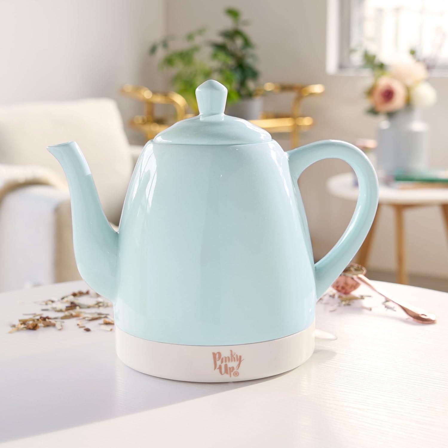 Pinky Up Noelle Ceramic Electric Tea Kettle