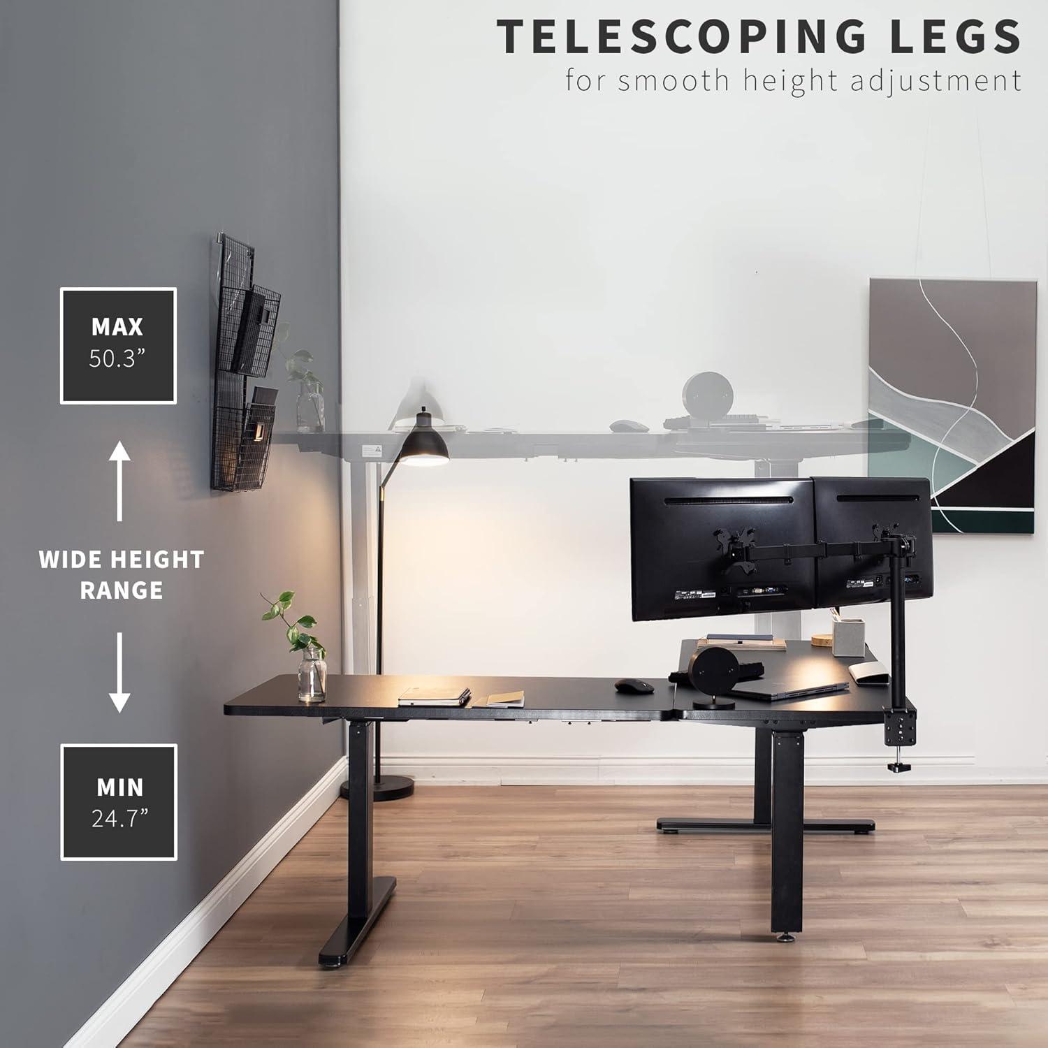 67in x 60in L-Shaped Electric Desk, 3E6B Series