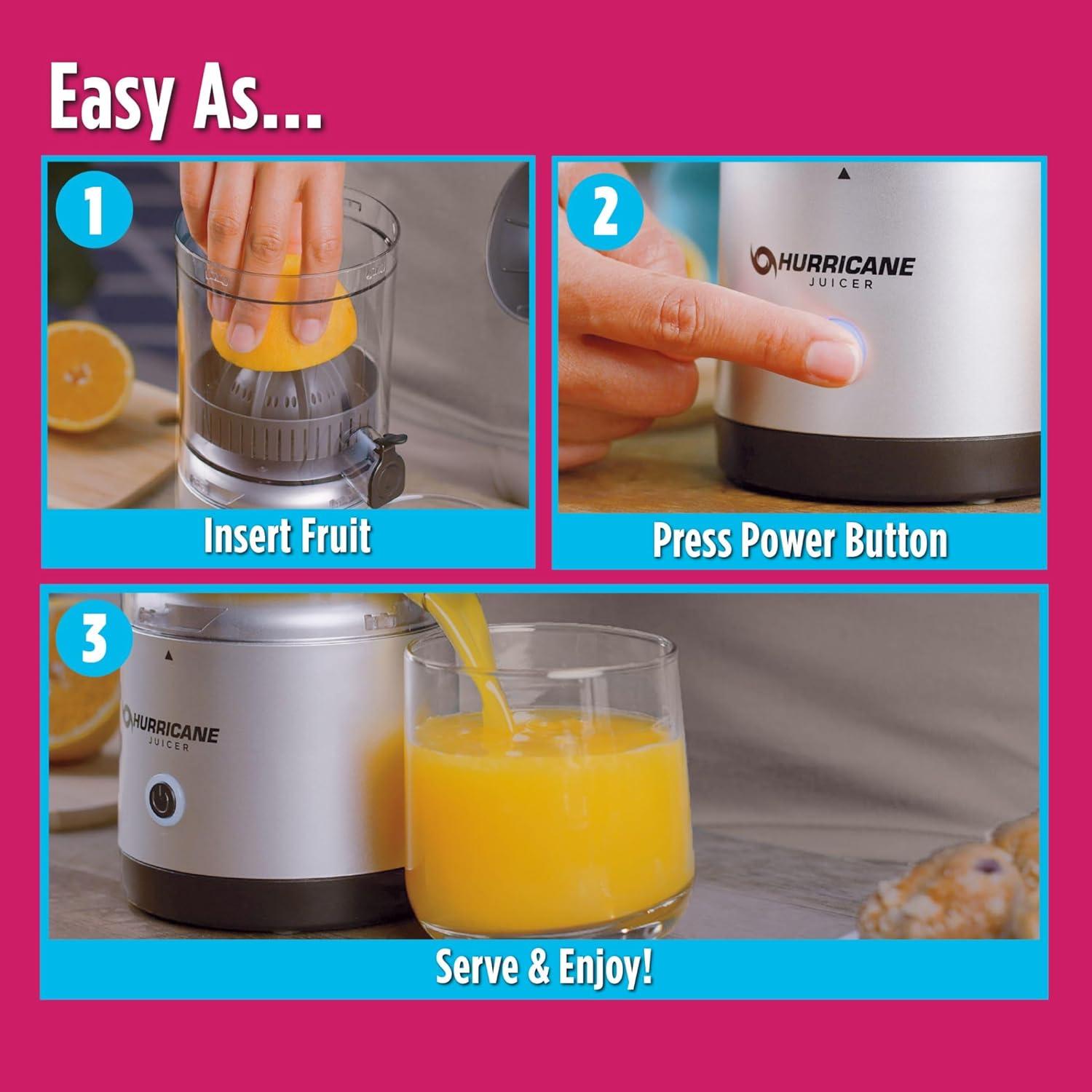 Hurricane Juicer 45 W 220 ml Hurricane Juicer, Gray