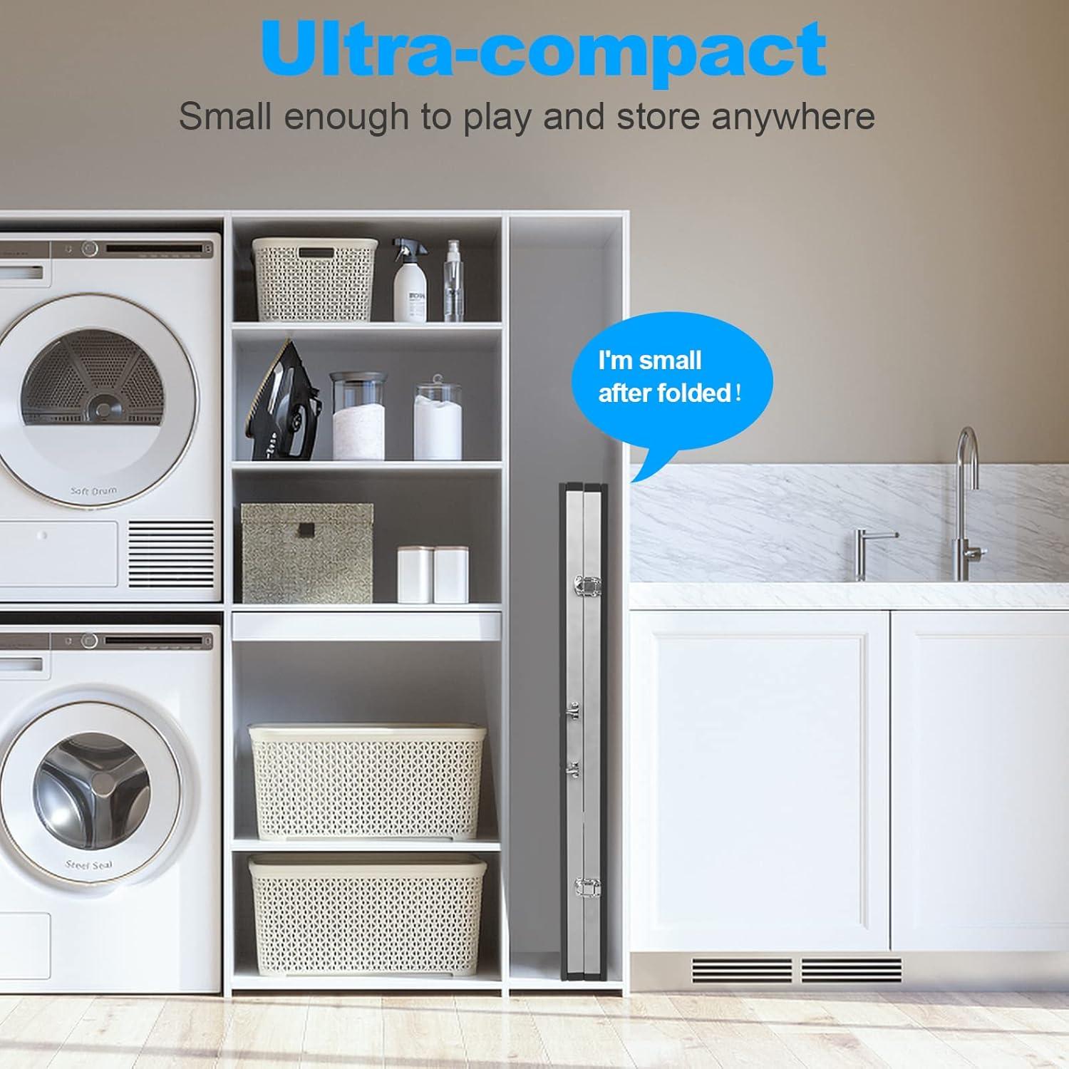 SHINPT Outdoor Ping Pong Table, 6ft Table Tennis Table for Family, Portable Ping Pong Table Set, Foldable Game Table with Net and 2 Ping Pong Paddles, Indoor & Outdoor Compatible