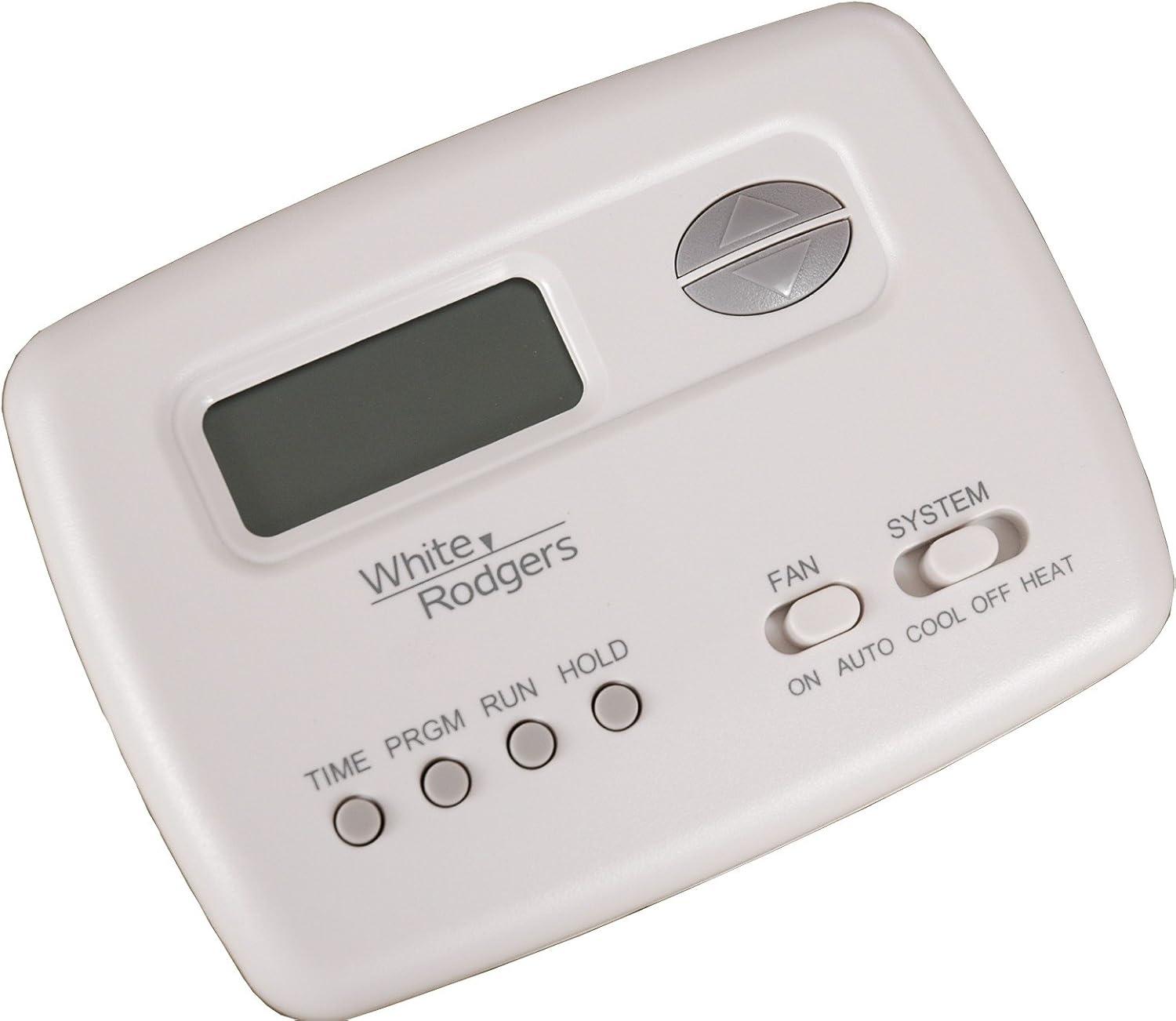 Emerson White Programmable Digital Single-Stage Thermostat