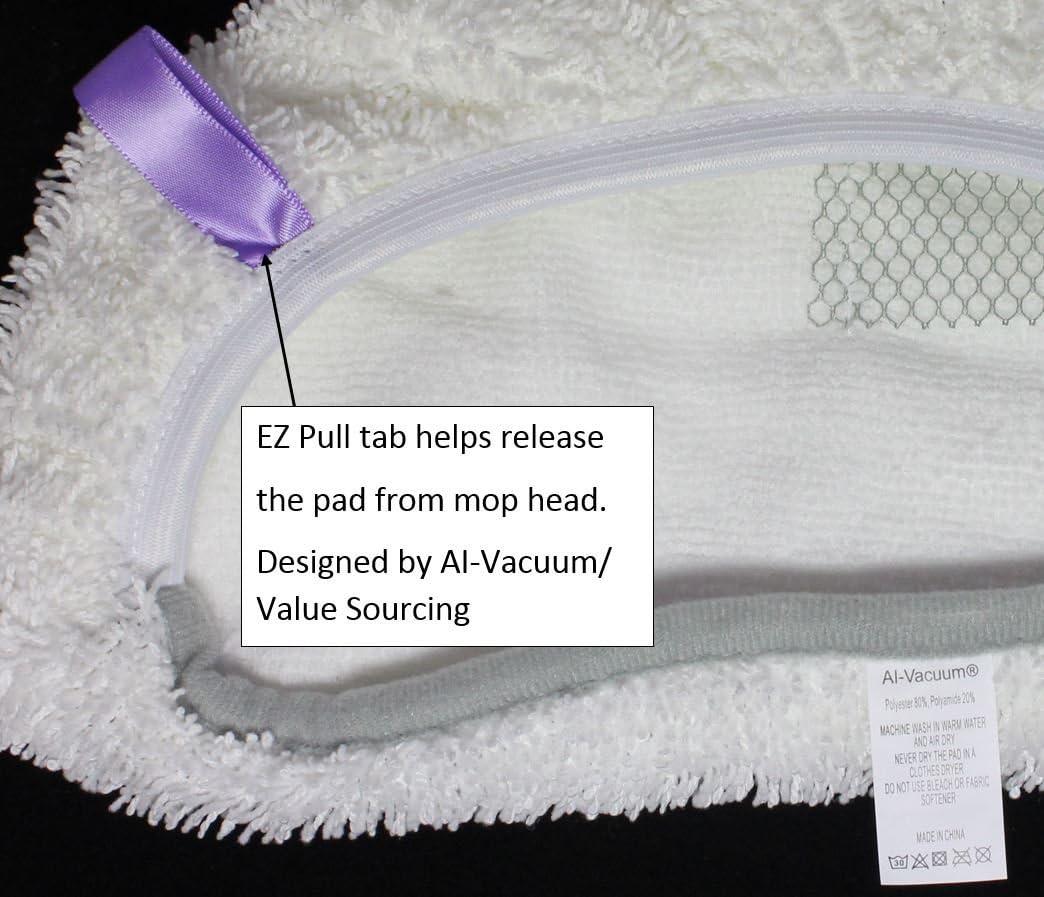 Detetap Steam Mop Replacement Pads Compatible with Bissell Powerfresh Steam Mop 1940 1806 1440 1544 Series, Model 19402 19404 19408 2685A 2075A 1940A 1940Q 1940T 1940W, Steam Mop Pads Refills,4 Pack