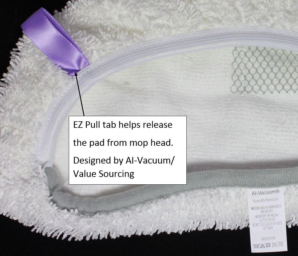 Detetap Steam Mop Replacement Pads Compatible with Bissell Powerfresh Steam Mop 1940 1806 1440 1544 Series, Model 19402 19404 19408 2685A 2075A 1940A 1940Q 1940T 1940W, Steam Mop Pads Refills,4 Pack