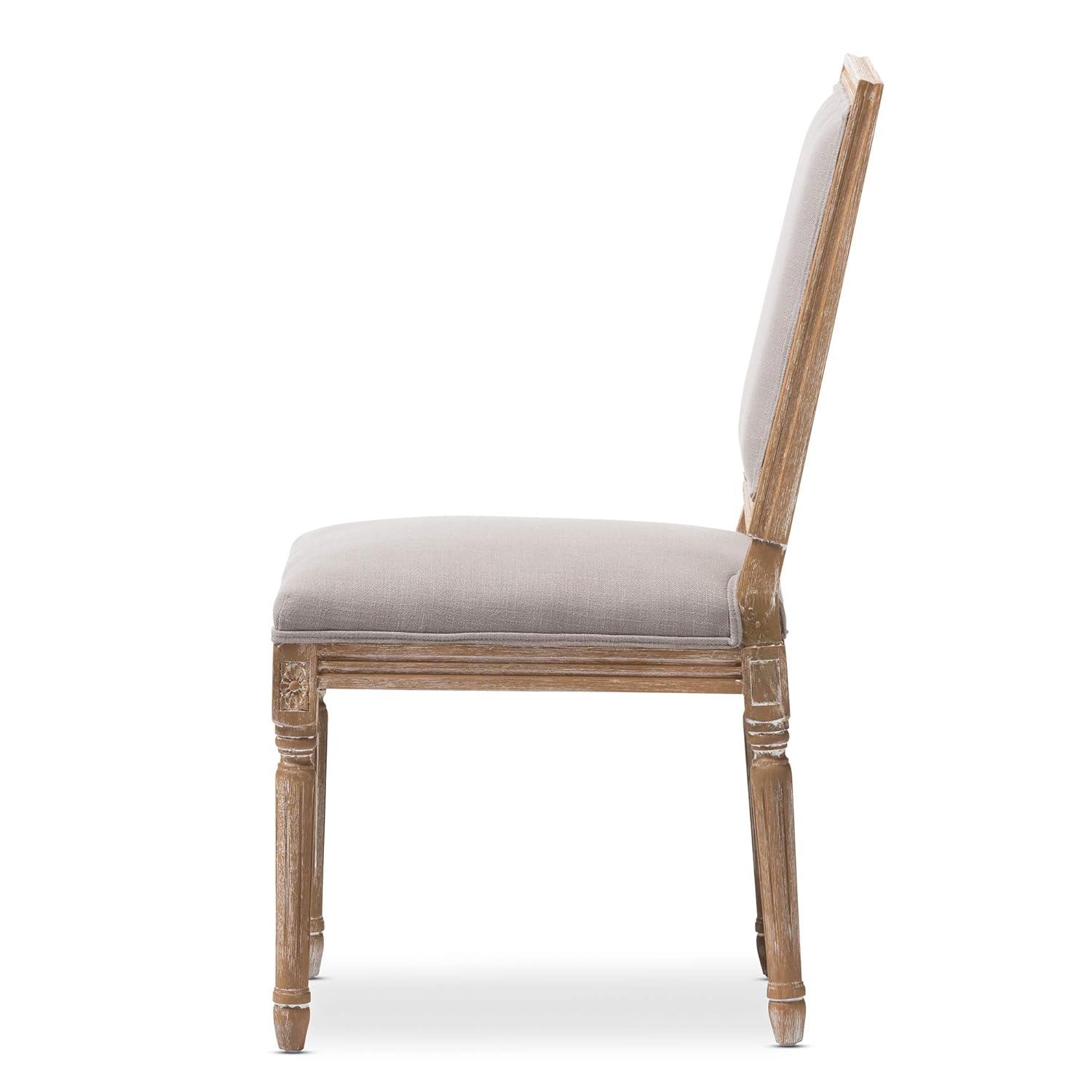 Baxton Studio Clairette Wood Traditional French Accent Chair