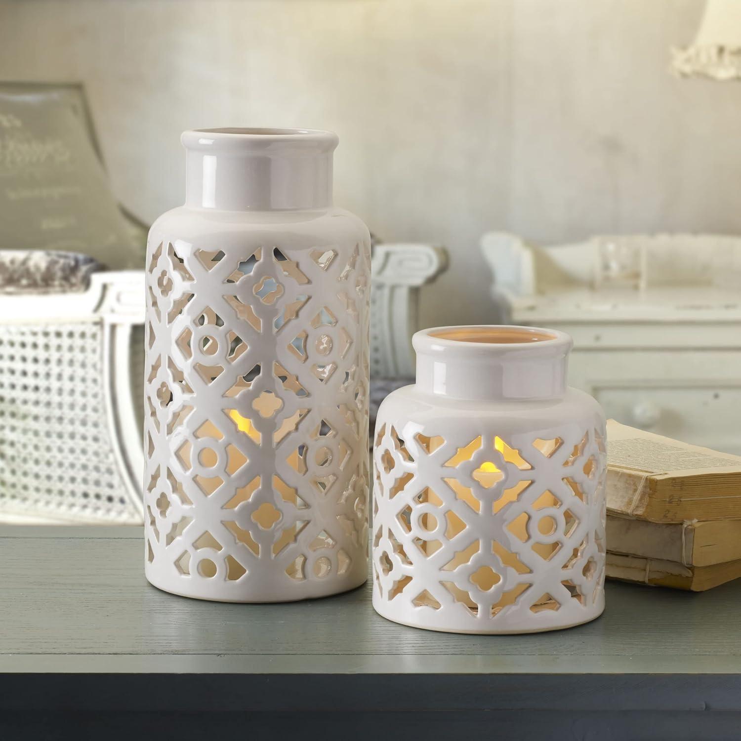 Elements Elements 2 Piece Ceramic Table Vase Set