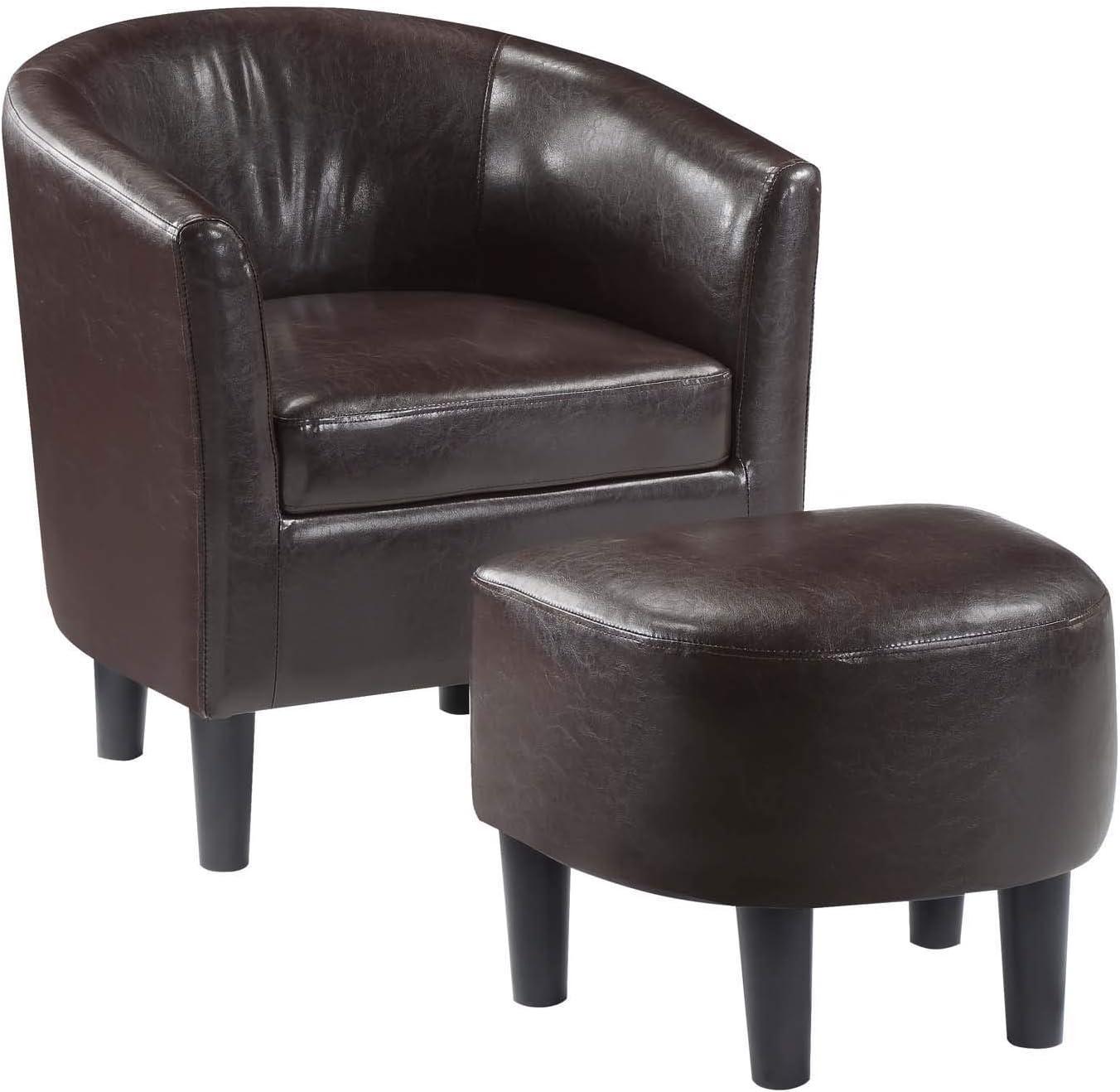 Take a Seat Churchill Accent Chair with Ottoman