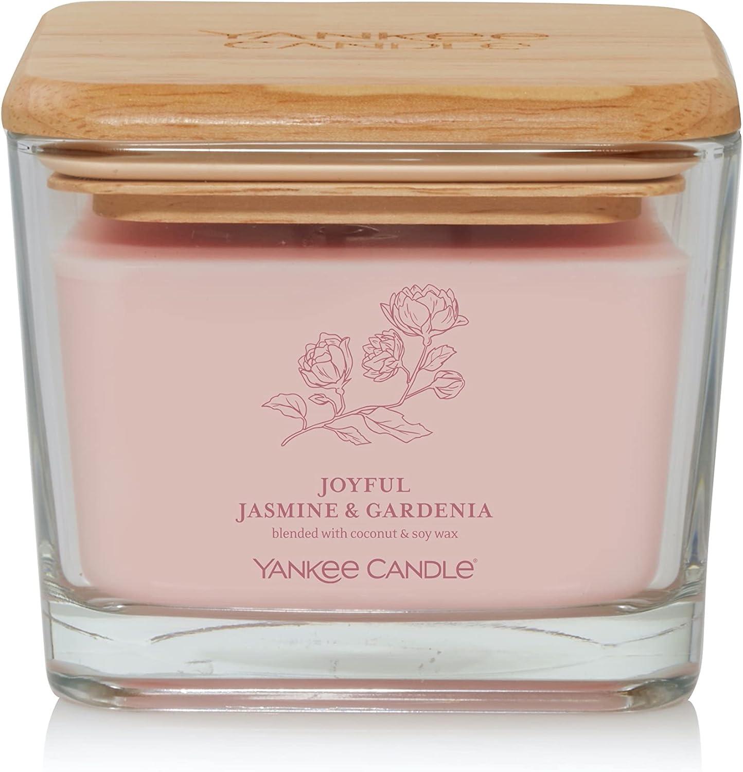 Joyful Jasmine & Gardenia Pink Coconut Soy Wax Candle