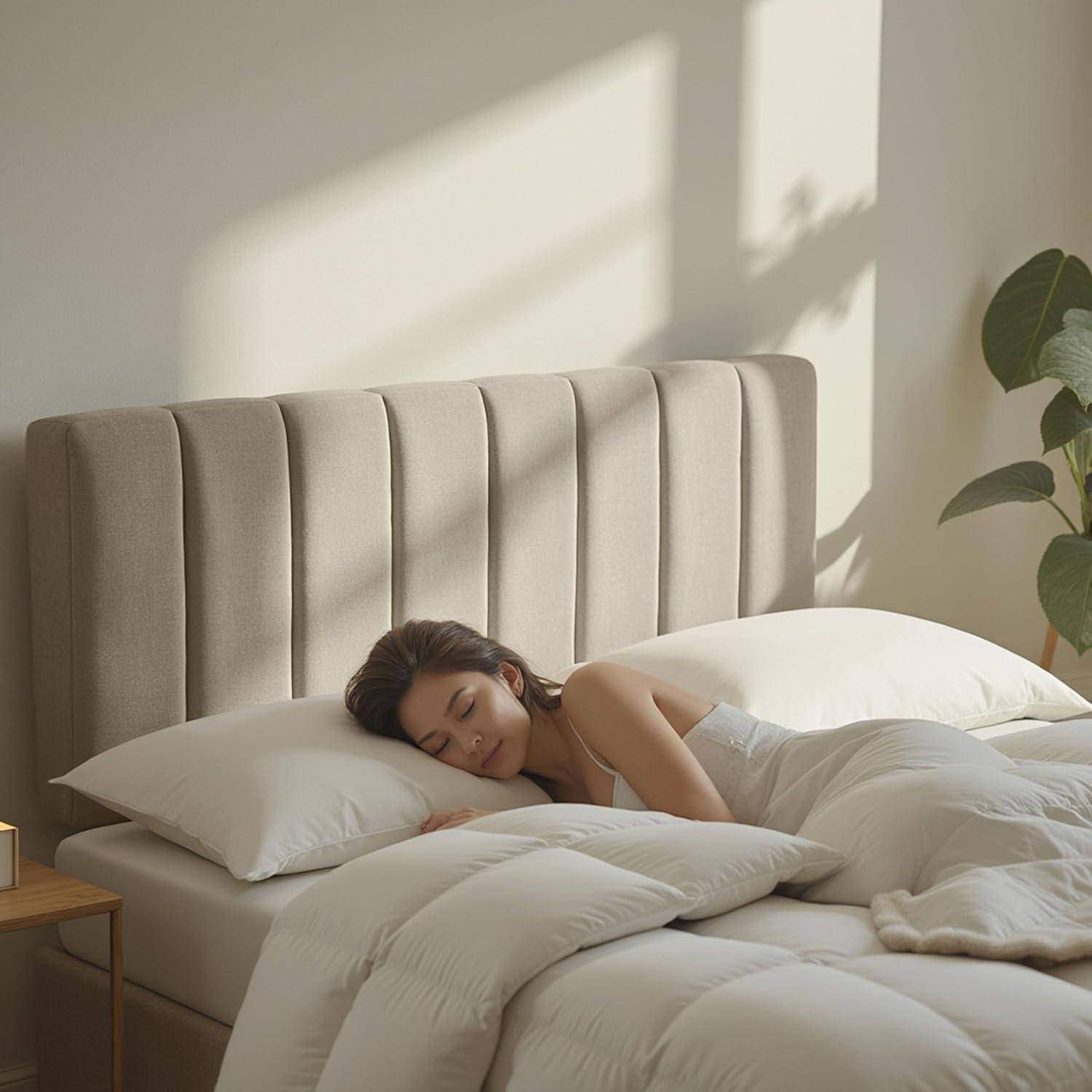 Chastelyne Upholstered Easy Assemble Wall Mounted Headboard