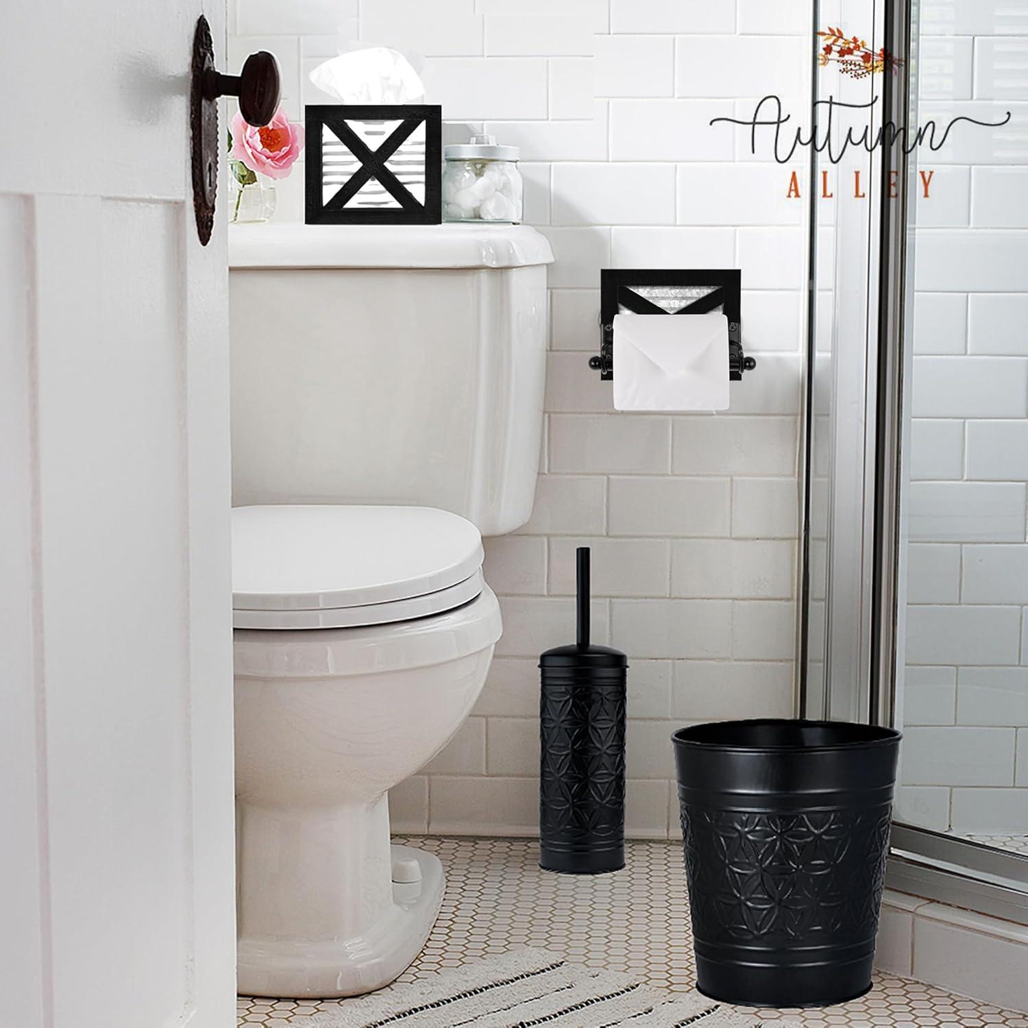 Wall Mount Rustic Farmhouse Toilet Paper Holder